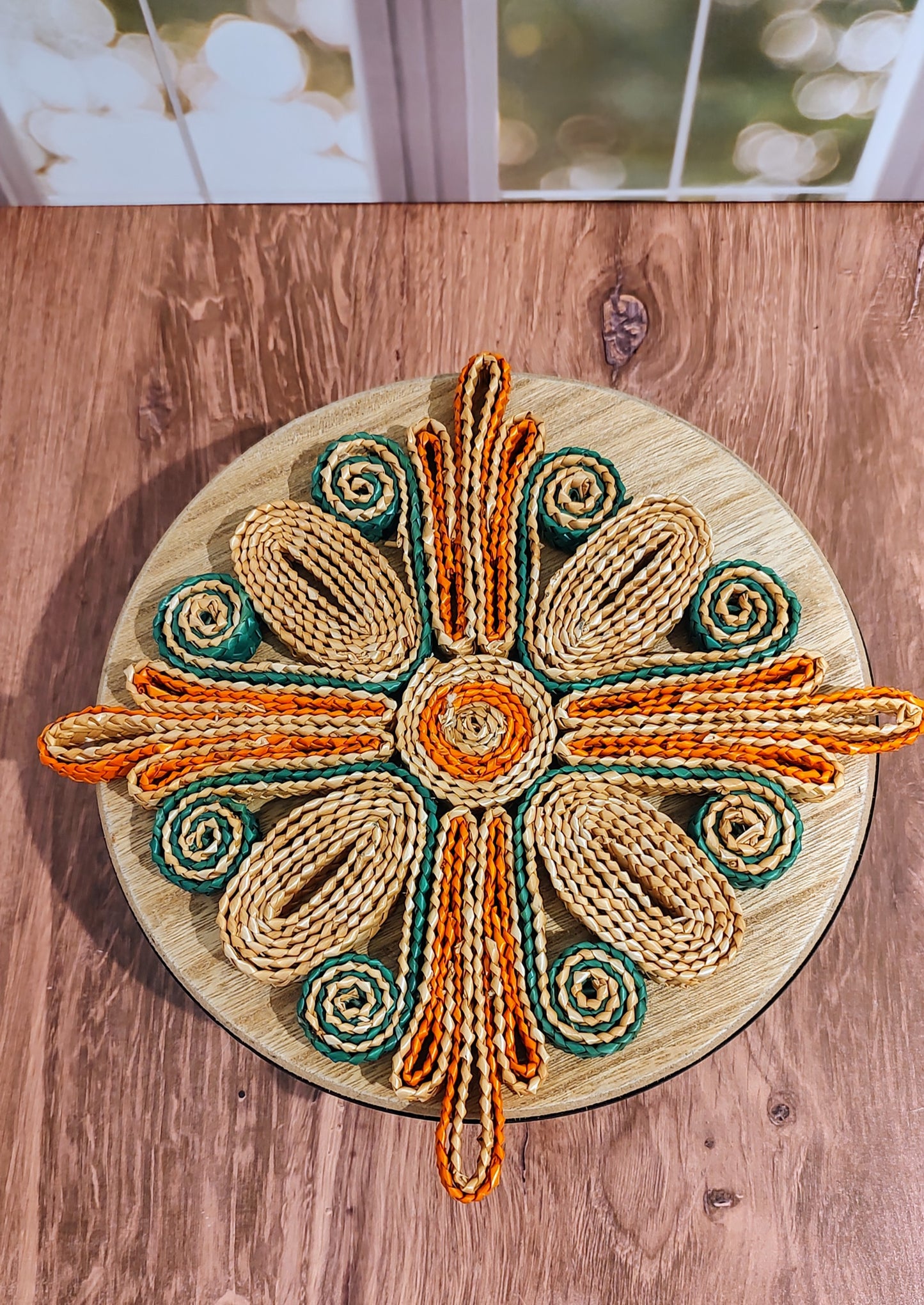 Vintage Rattan Wicker Trivets (Pair)