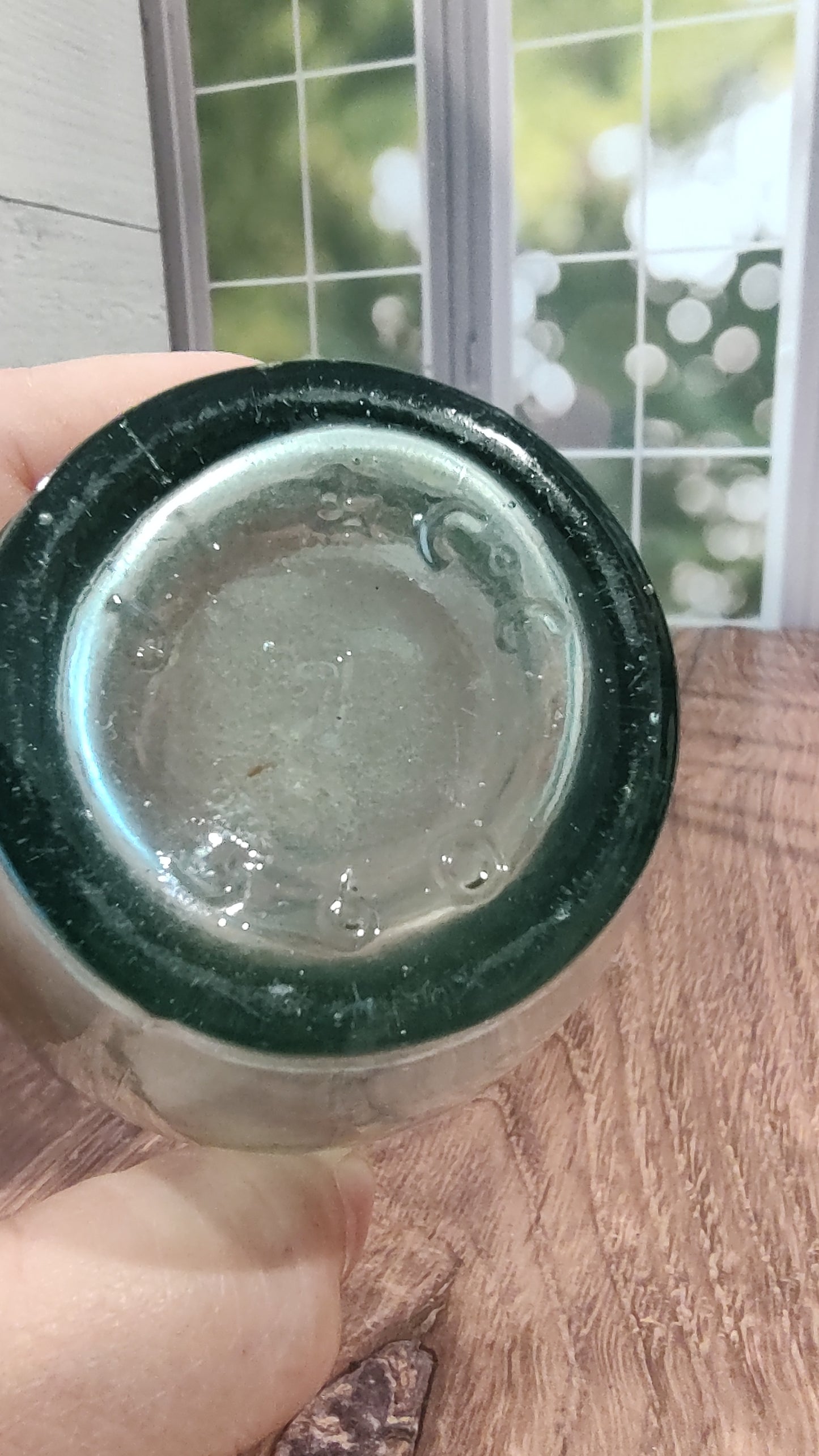 Antique Green Beverage Bottle by J L & Co