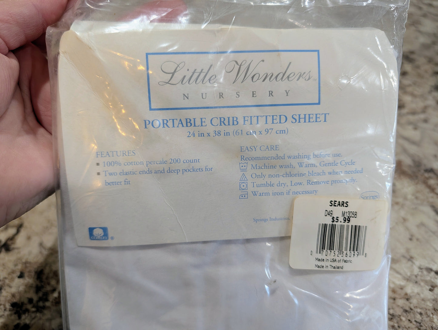 Never Used Vintage Crib Sheets