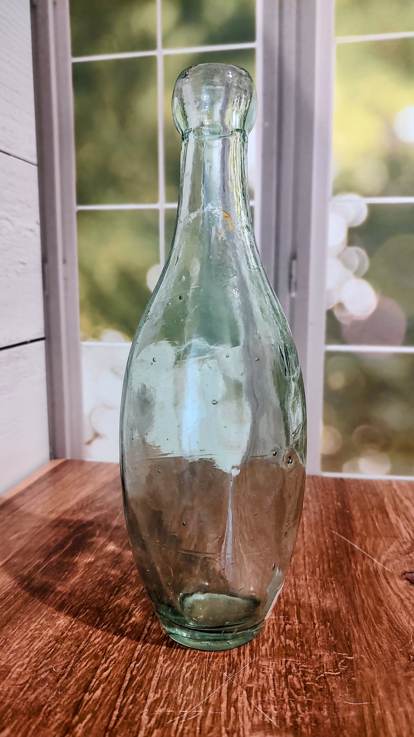 Antique Green Beverage Bottle by J L & Co