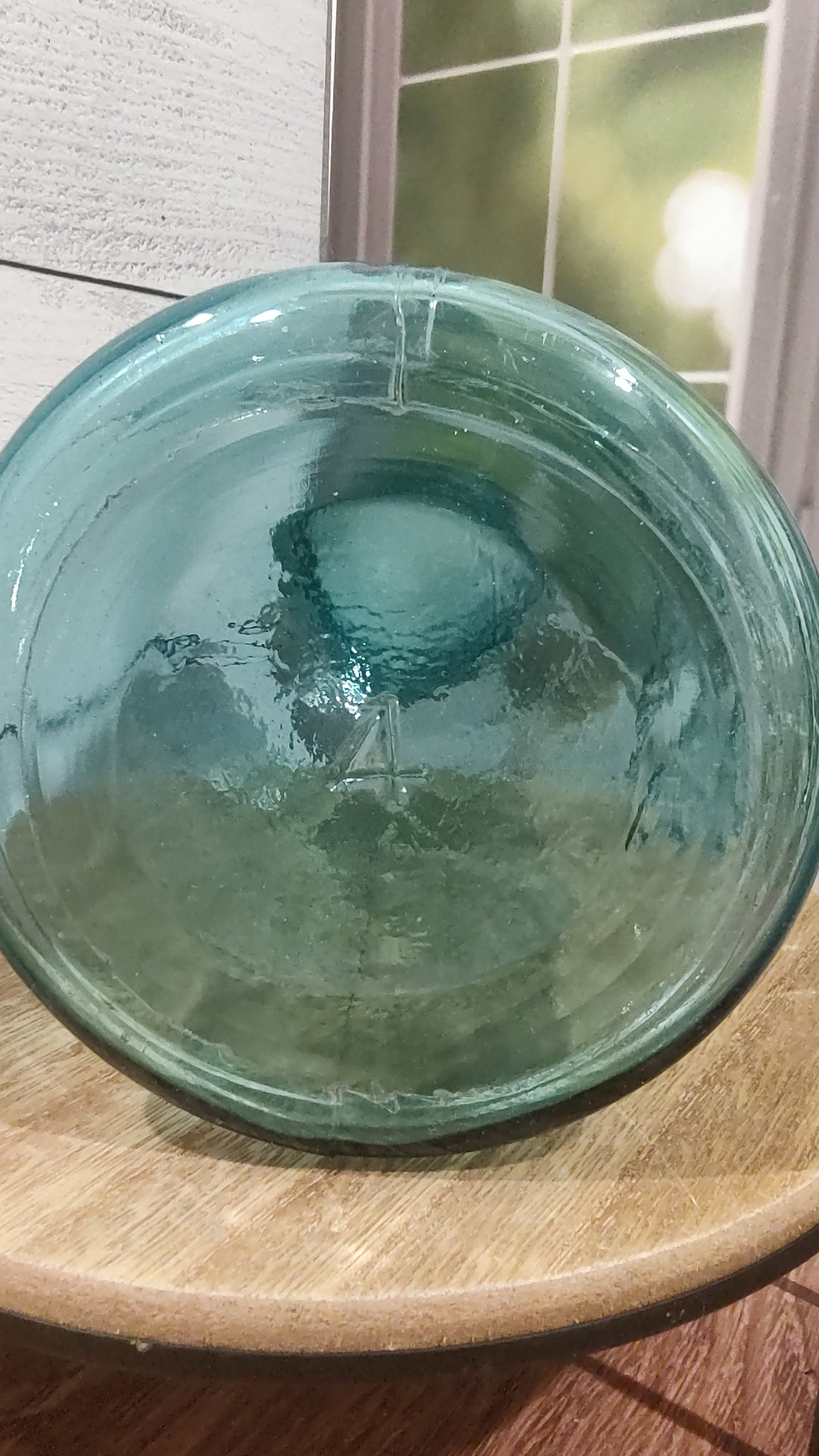 Antique/Vintage 1/2 Gallon Blue Ball Jar