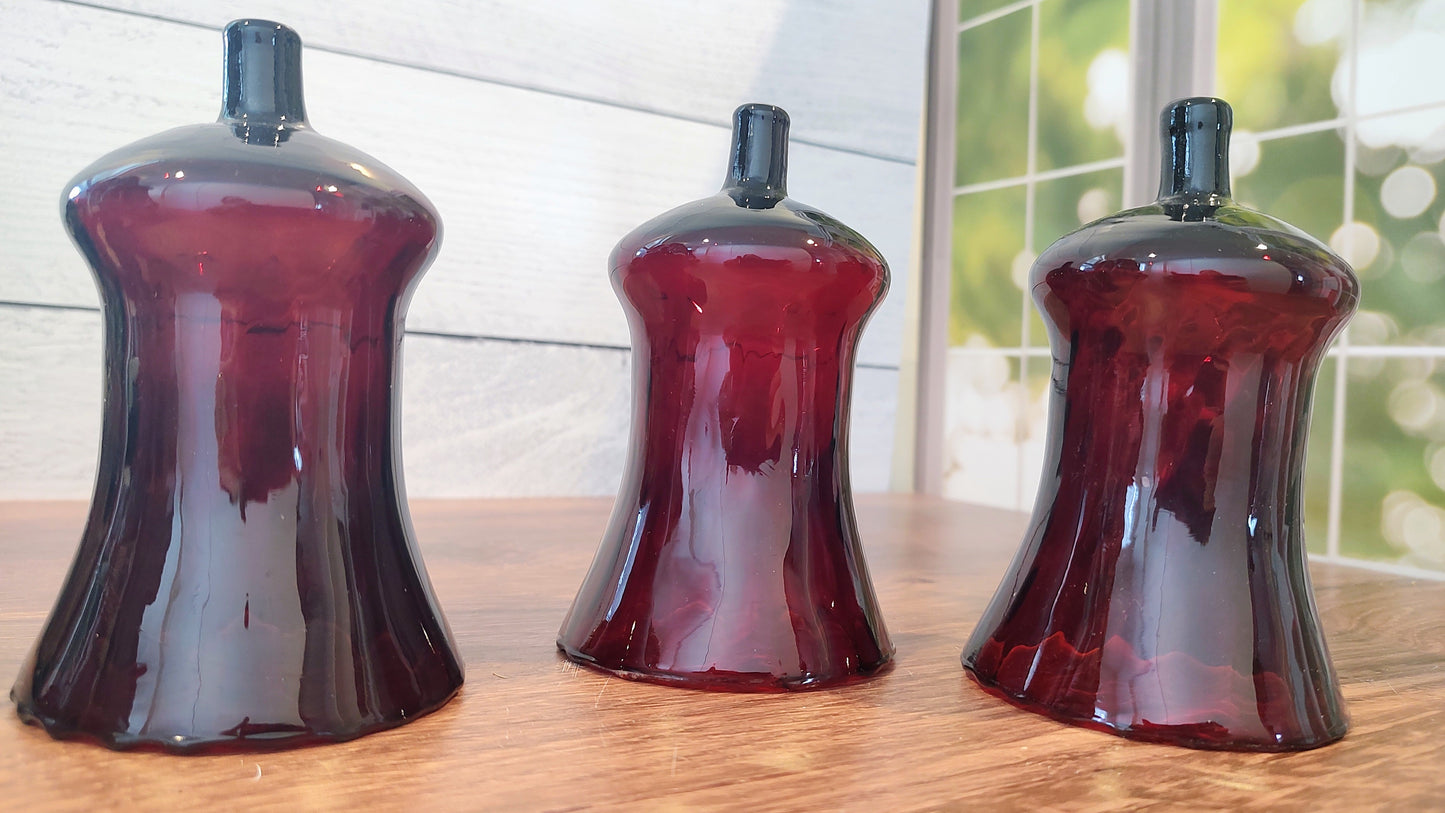 Home Co Ruby Red Votive Holders (set of three)