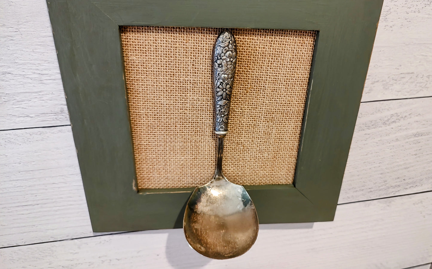 Repurposed Antique Ladle Wall Hanging