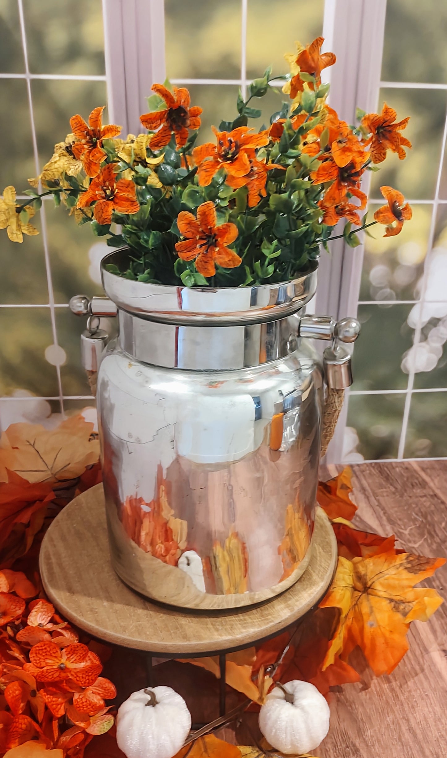 Mercury Glass Bucket Vase