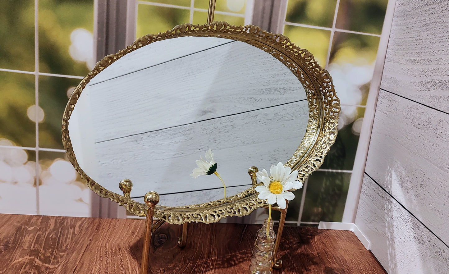 Vintage Mirrored Tray
