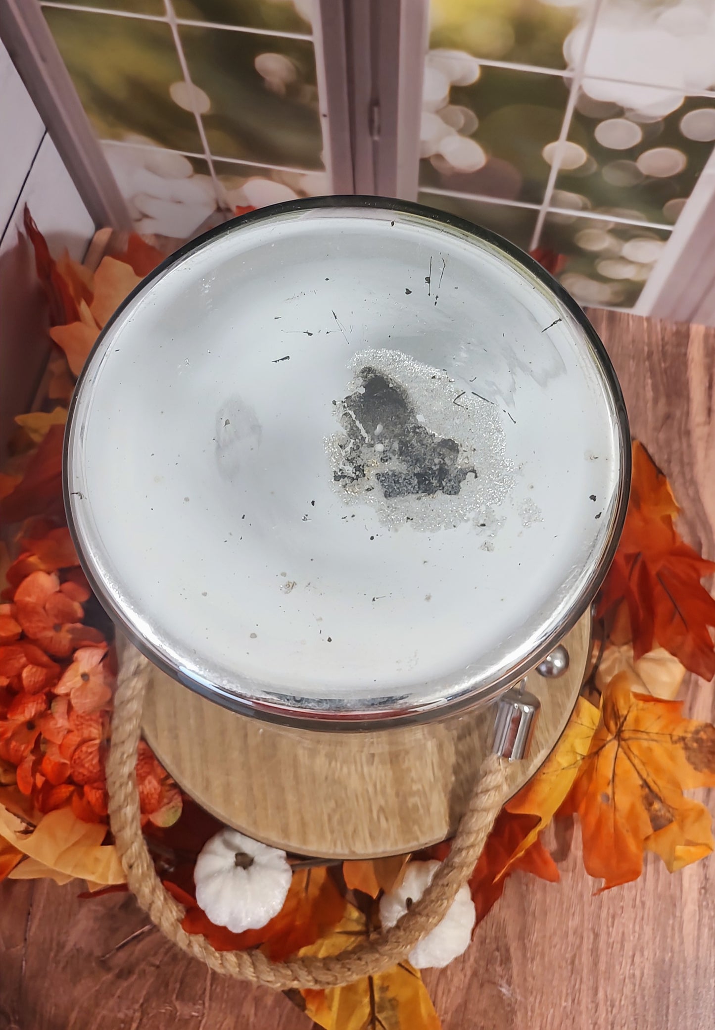 Mercury Glass Bucket Vase