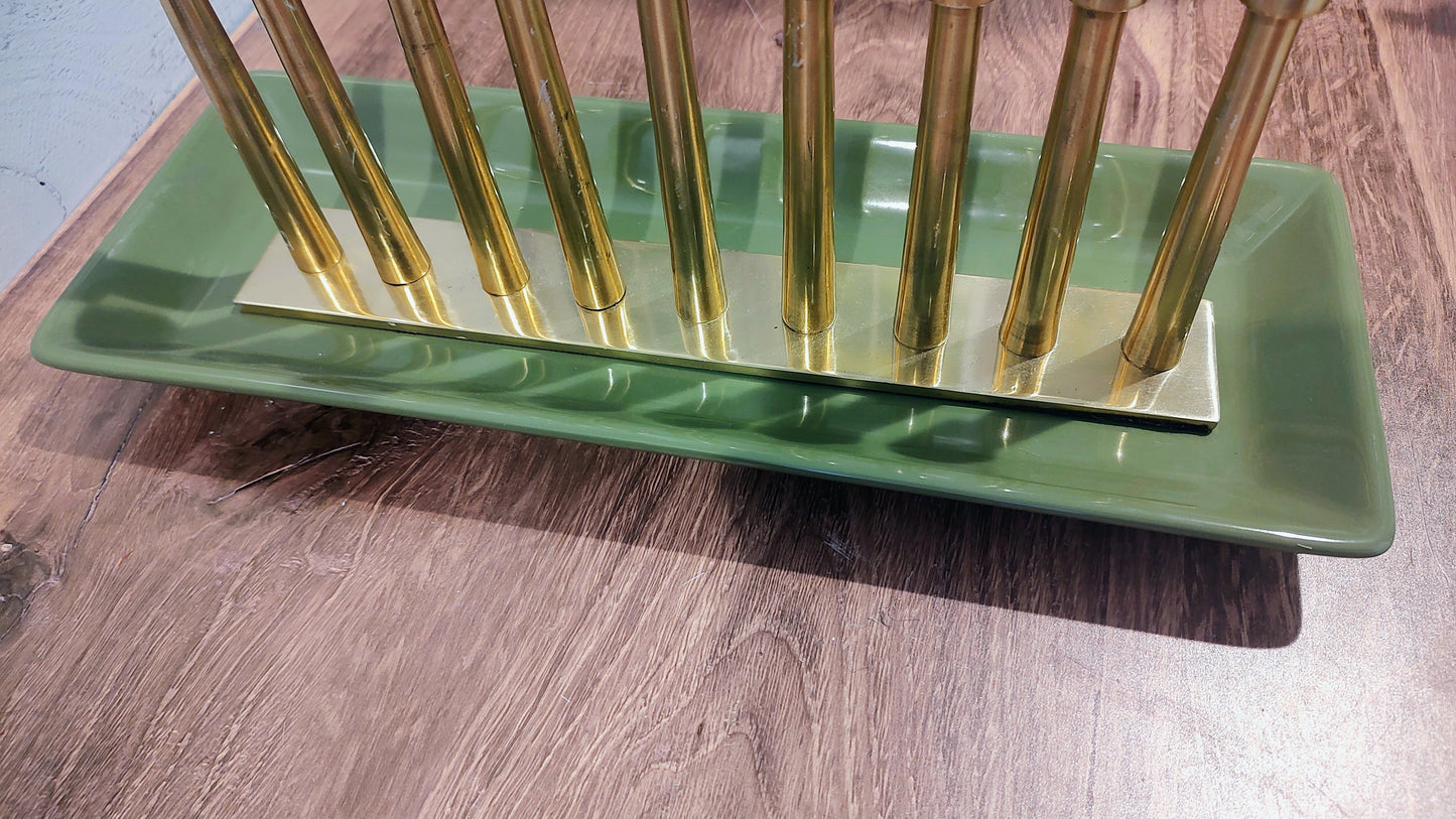 Pampered Chef Simple Additions Green Serving Tray