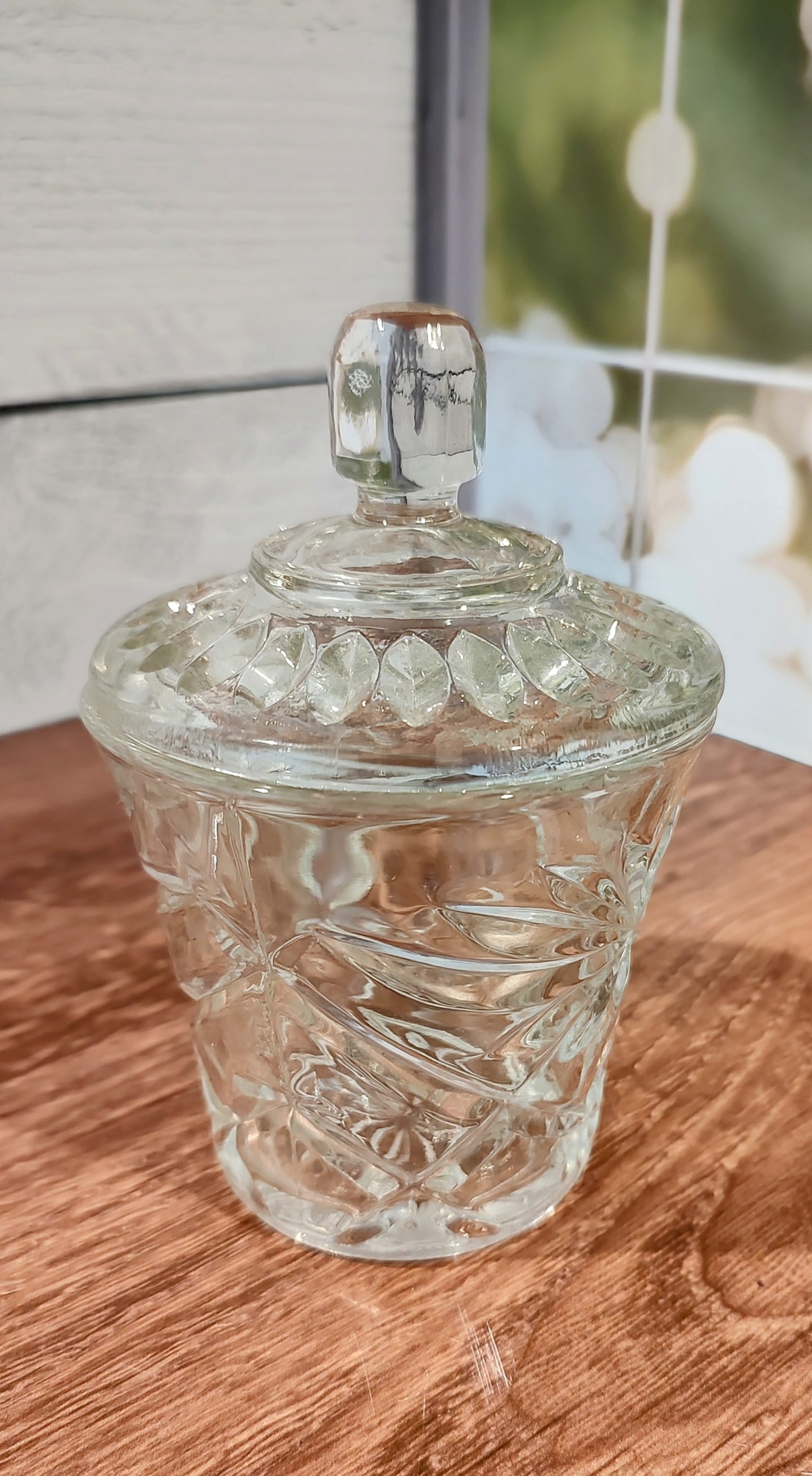 Vintage Anchor Hocking Glass Sugar/Trinket Bowl