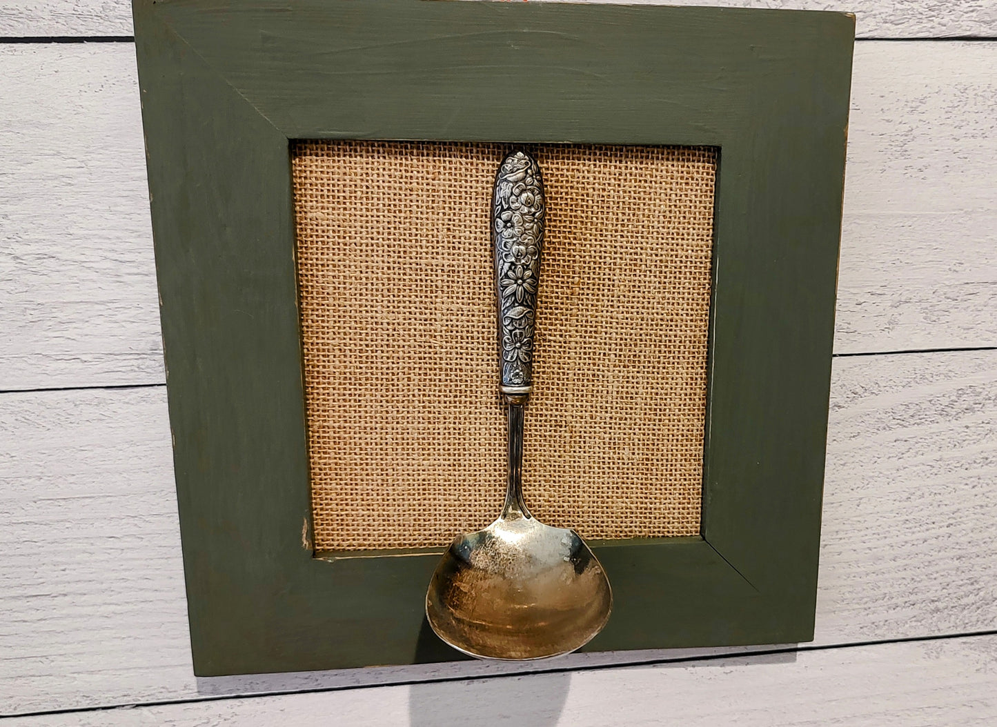 Repurposed Antique Ladle Wall Hanging