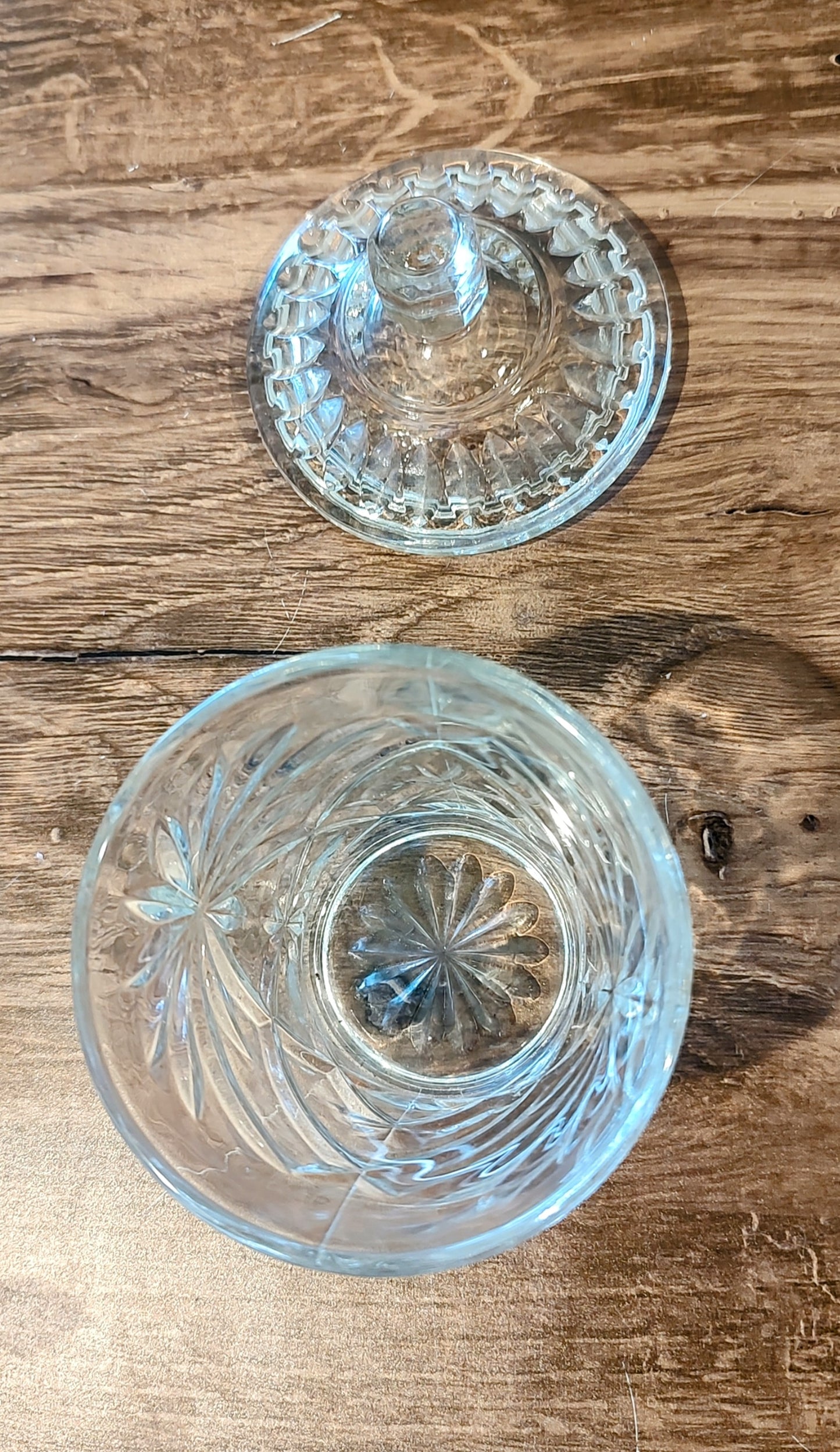 Vintage Anchor Hocking Glass Sugar/Trinket Bowl