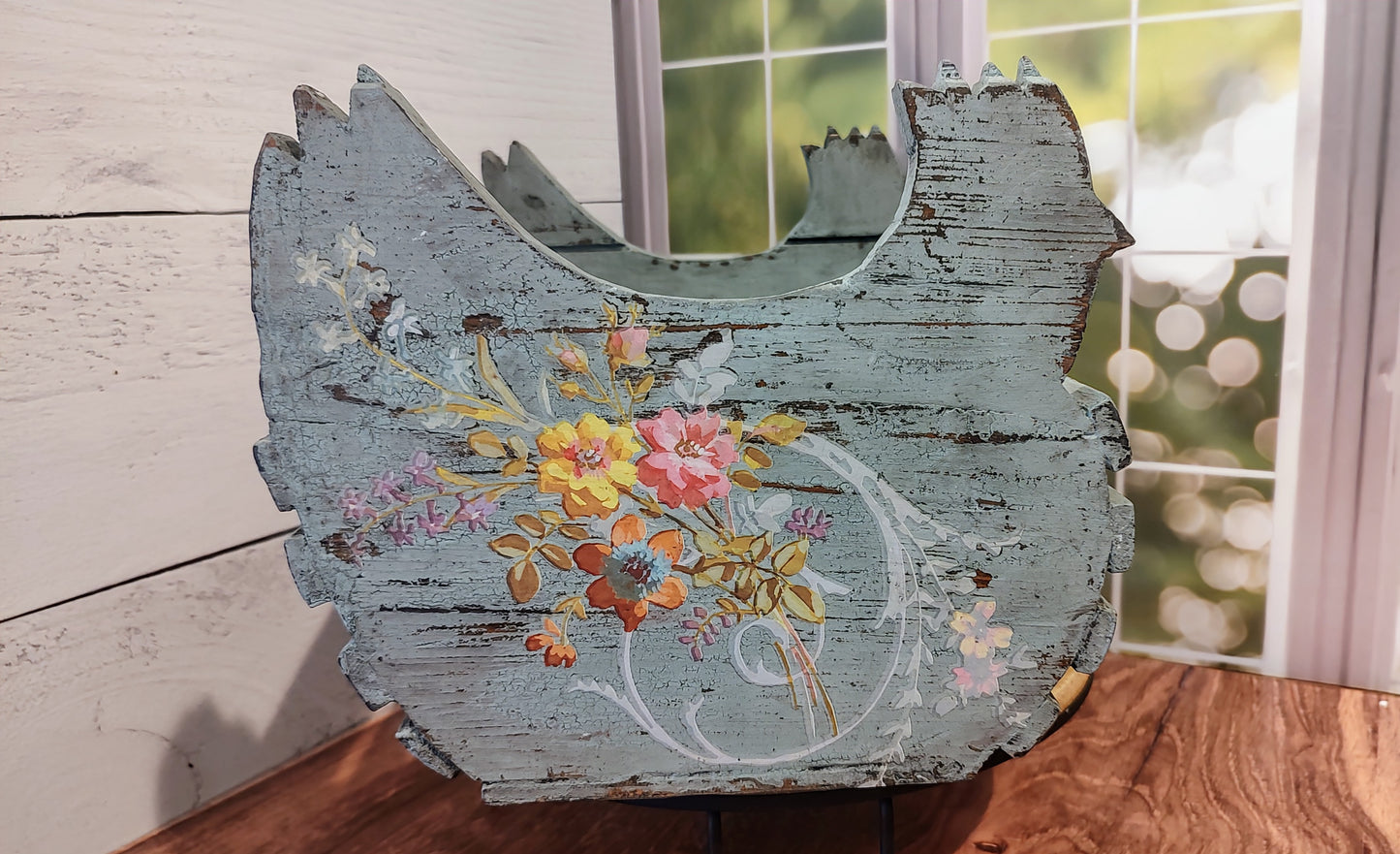 Wooden Chicken Basket