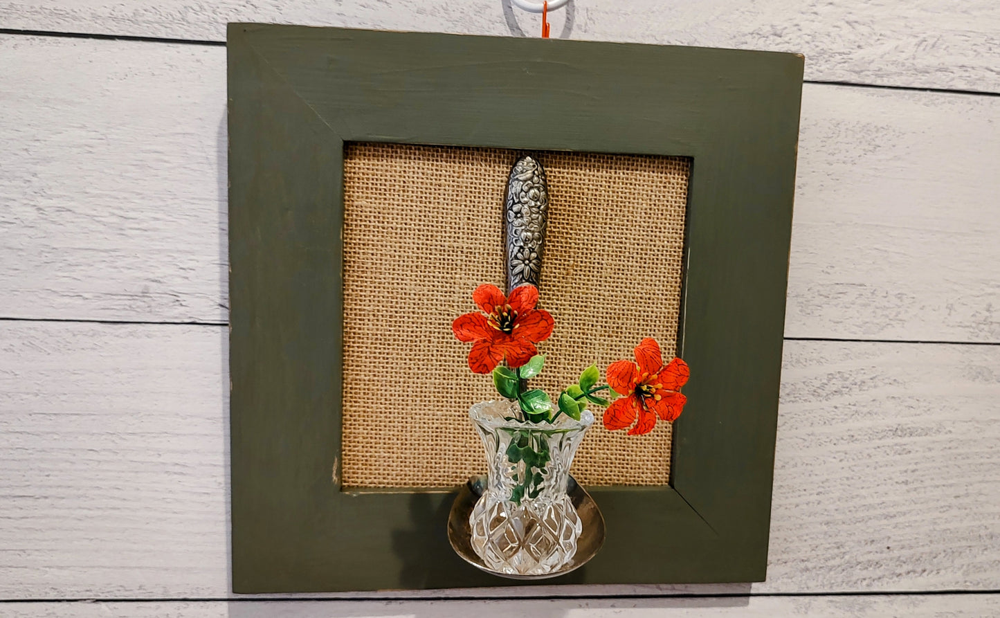 Repurposed Antique Ladle Wall Hanging