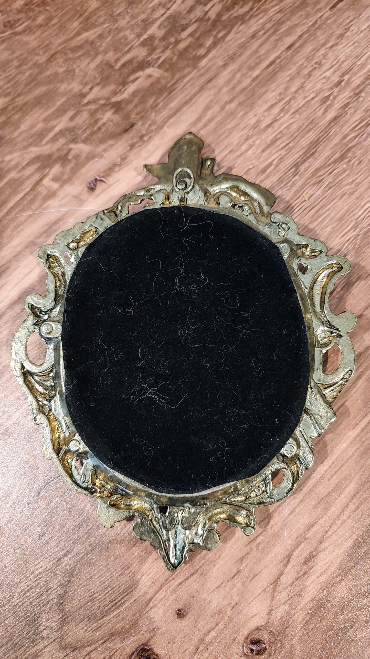 Vintage Mini Gold Frame with Chicken