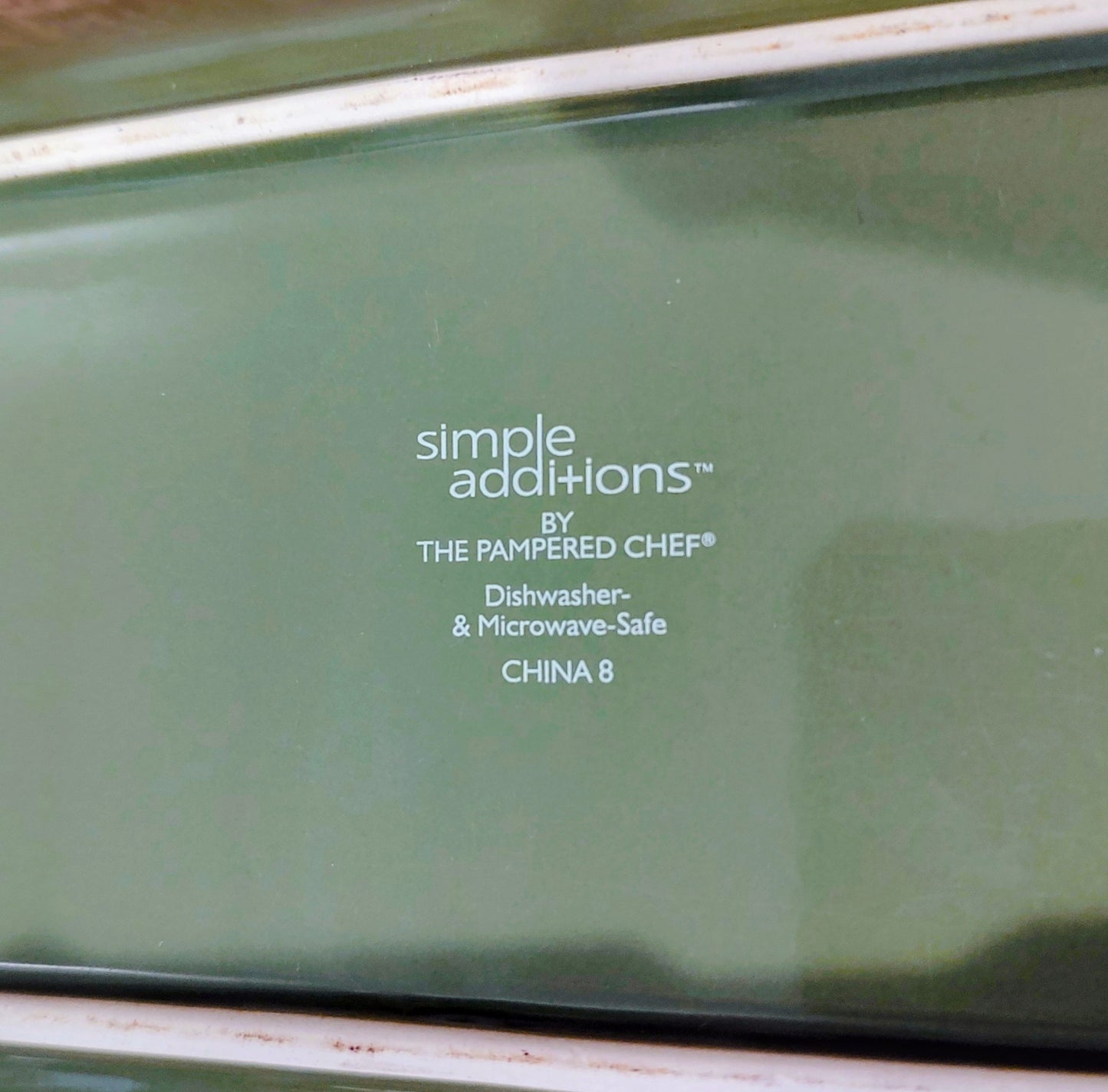 Pampered Chef Simple Additions Green Serving Tray