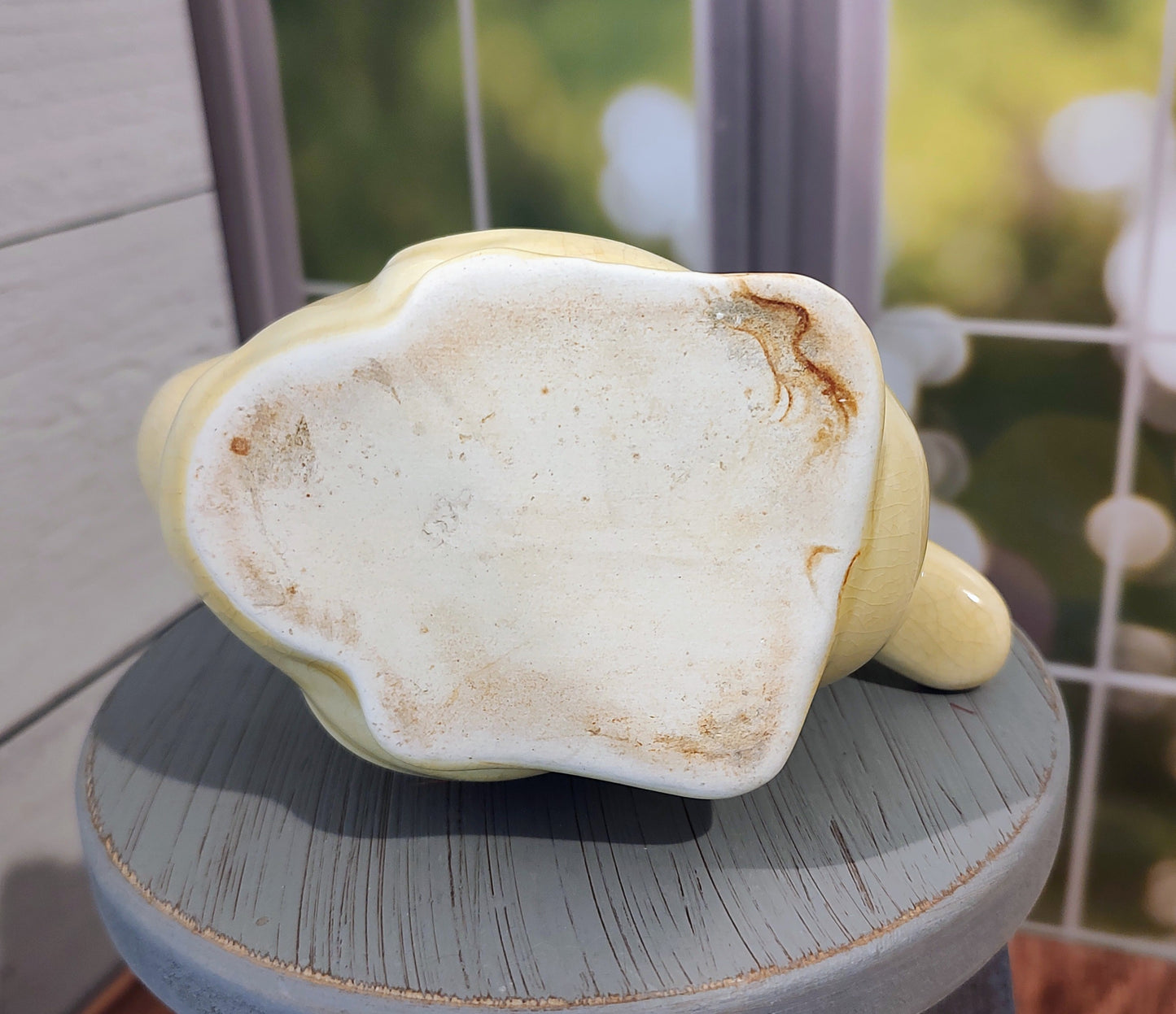 Vintage Yellow Duck Planter