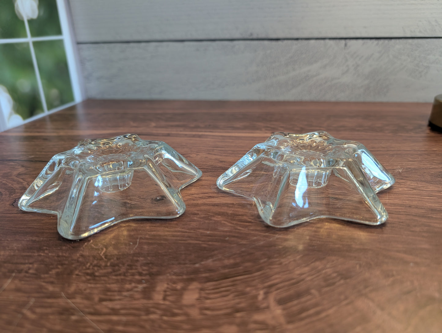 Anchor Hocking Vintage Star Candle Holders