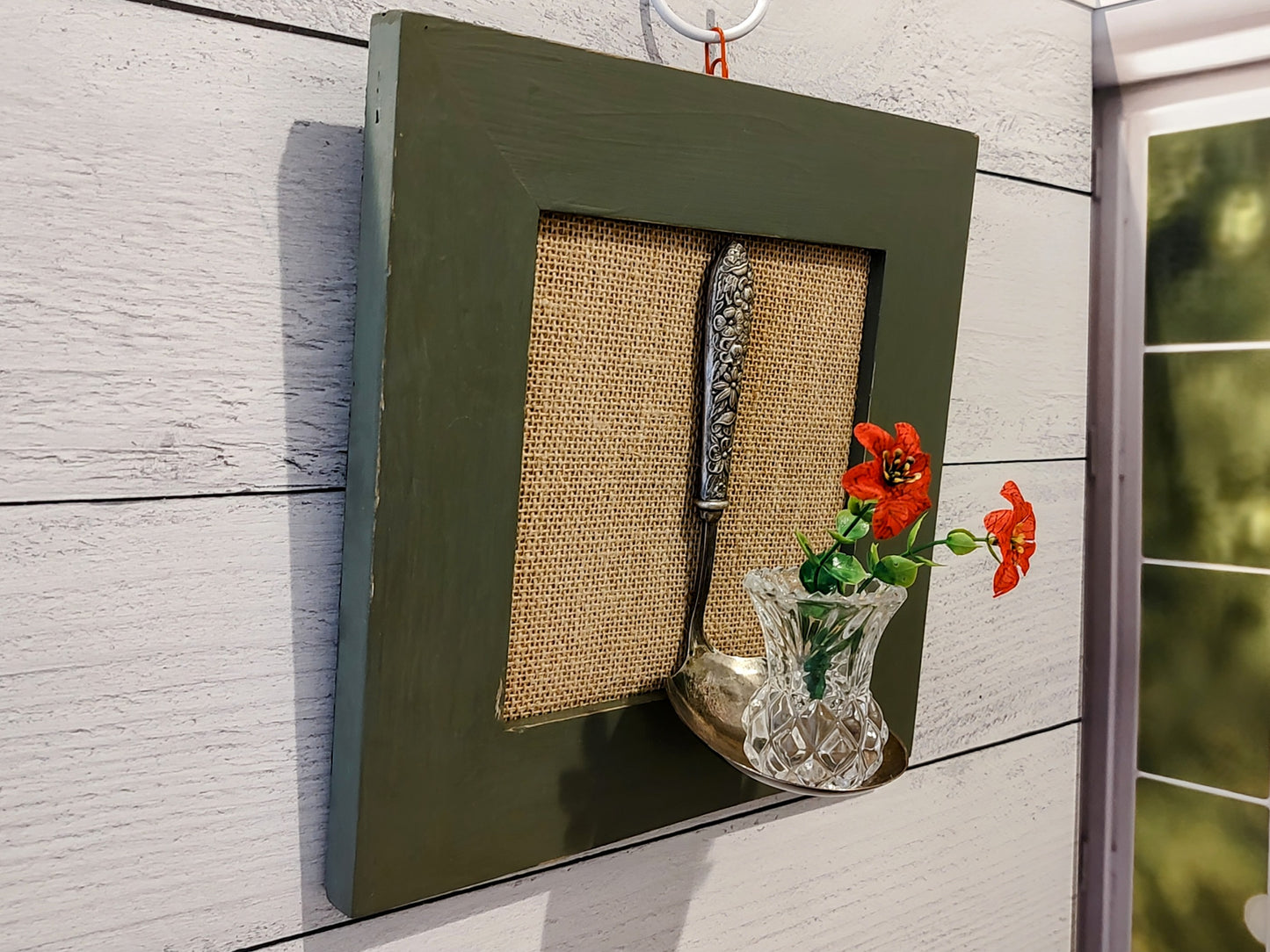 Repurposed Antique Ladle Wall Hanging
