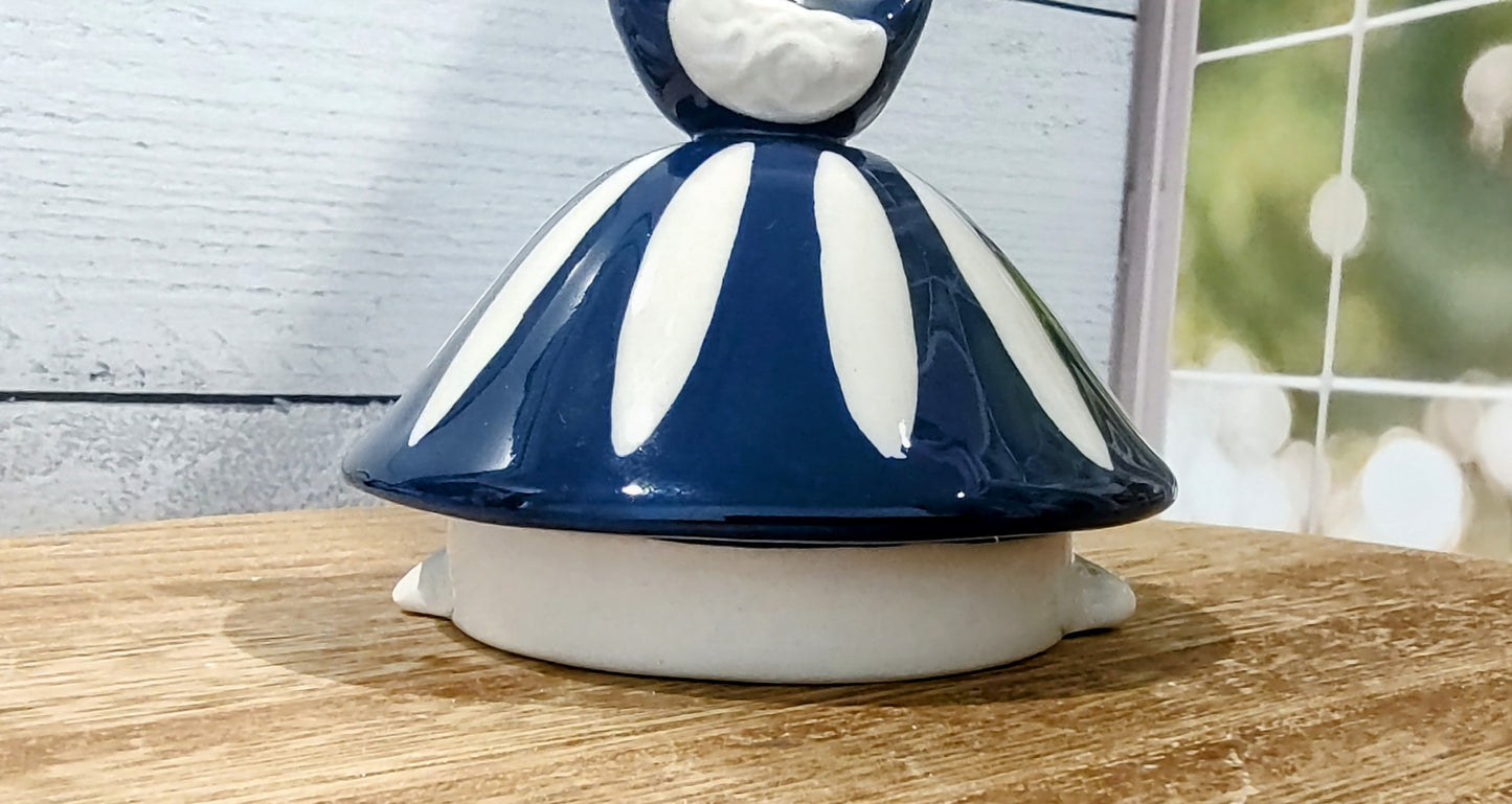 Blue and White Floral Tea Pot from Cracker Barrel