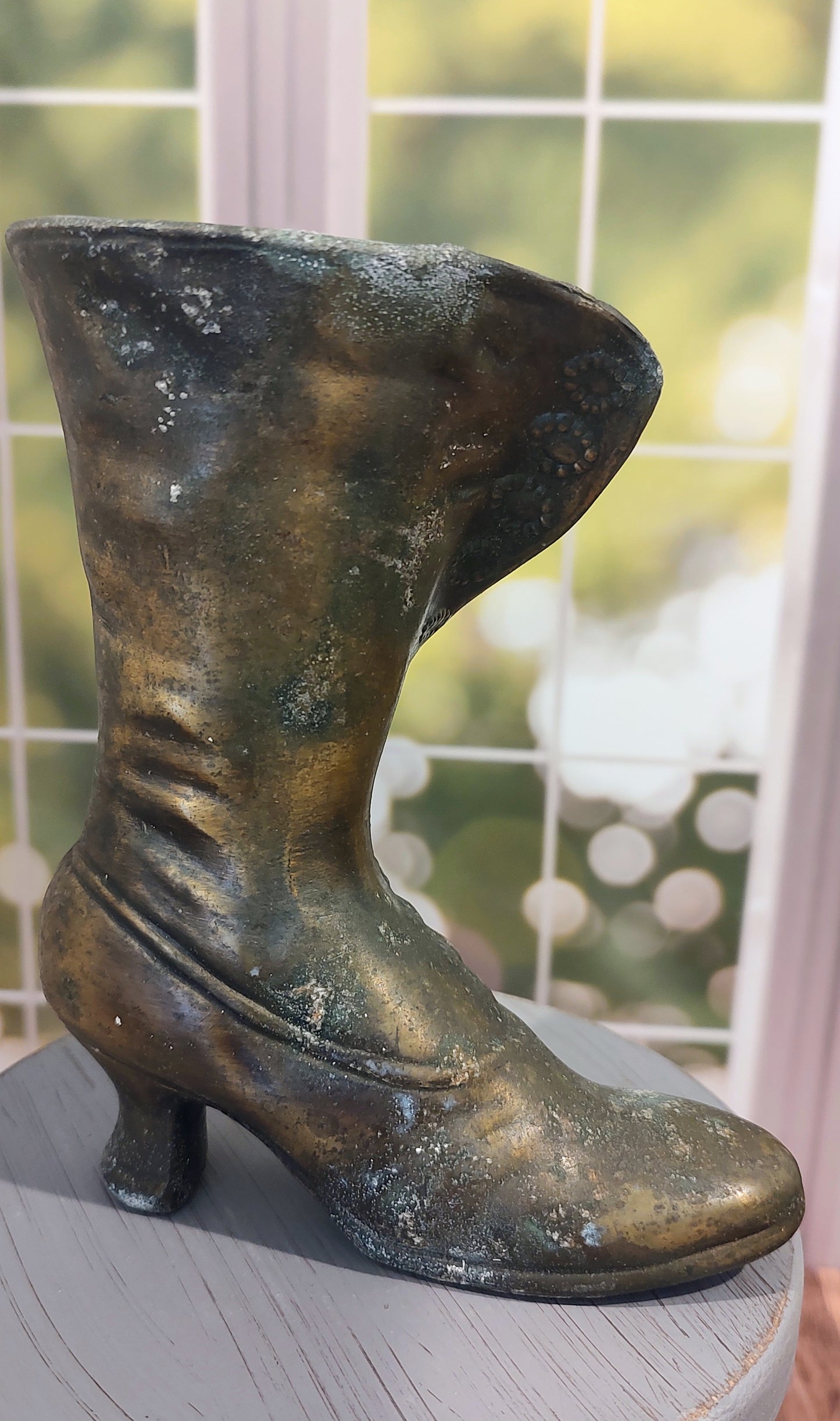 Patina'd Brass Boot