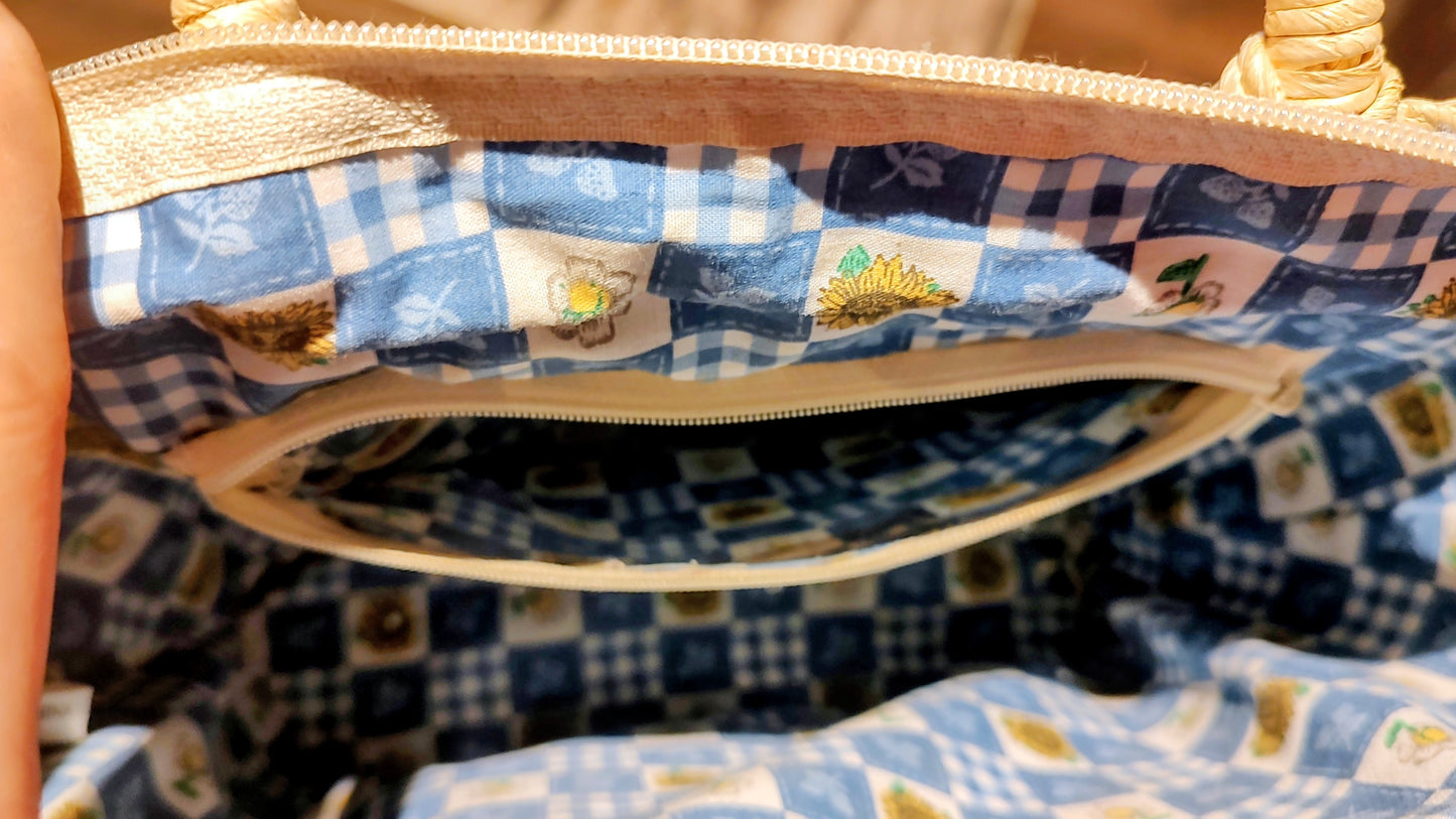 Rooster Straw Handbag