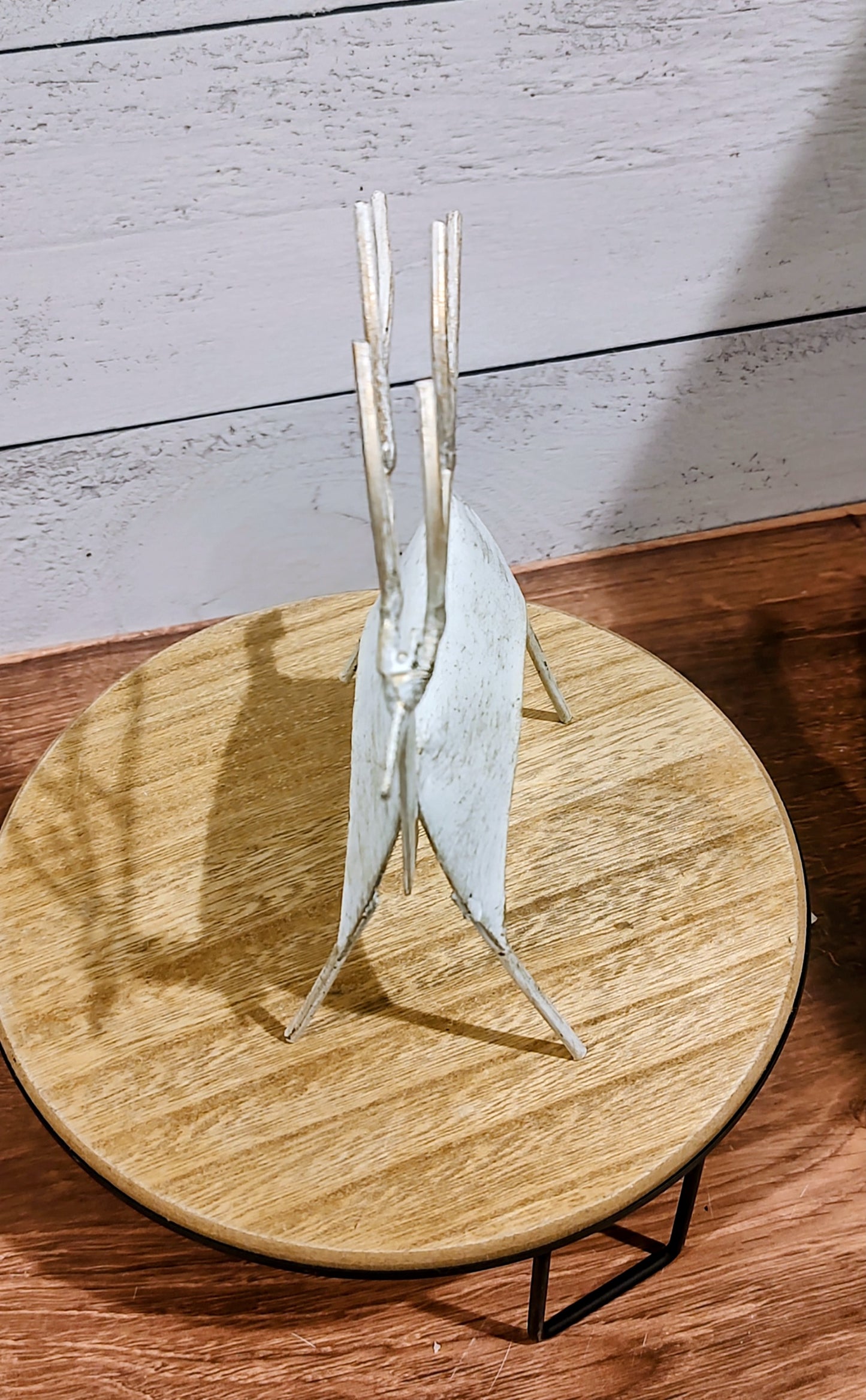 Pair of Metal Primitive Style Deer