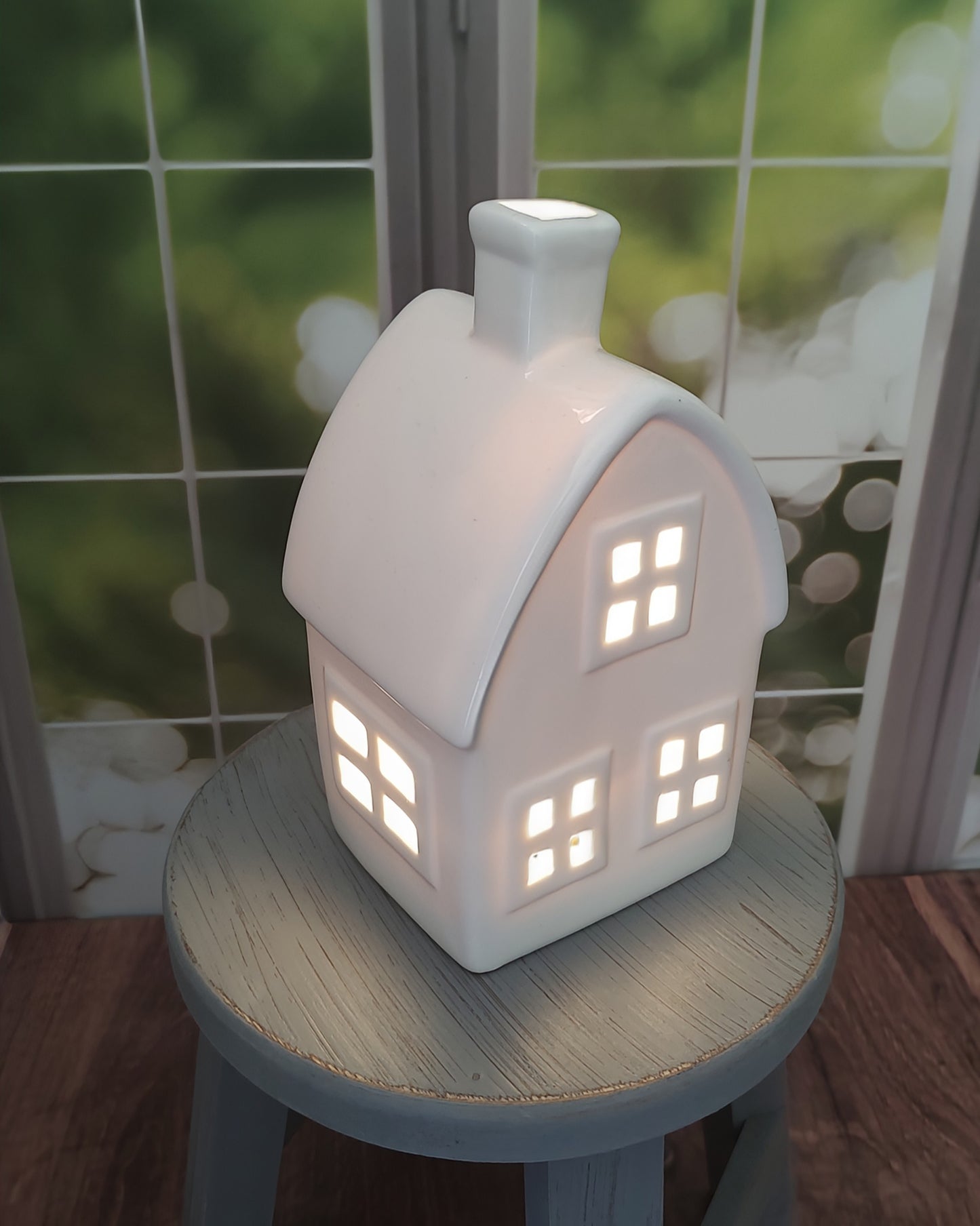 Mini Ceramic Barn Votive Holder