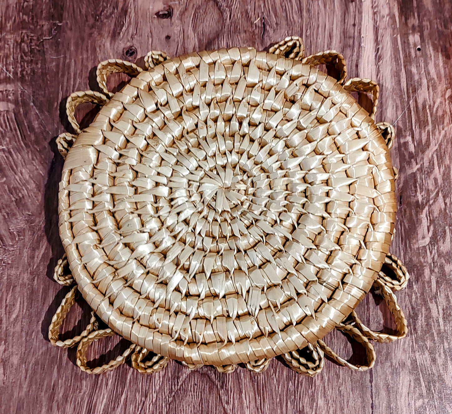 Pair of Vintage Wicker Trivet/Hot plates