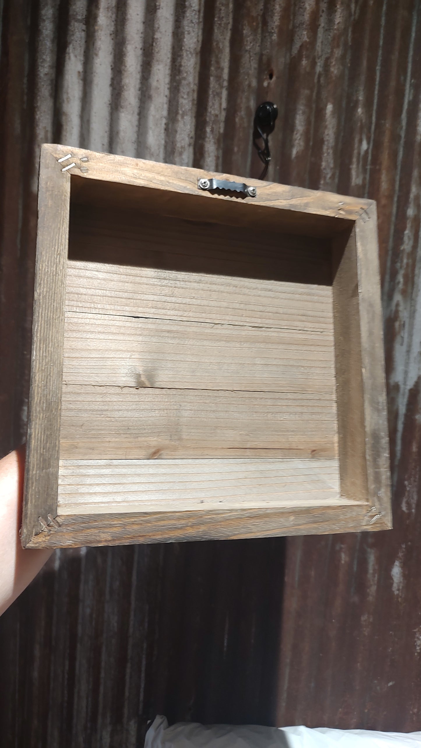 Repurposed Wood Sign Hand Painted Lantern Holder