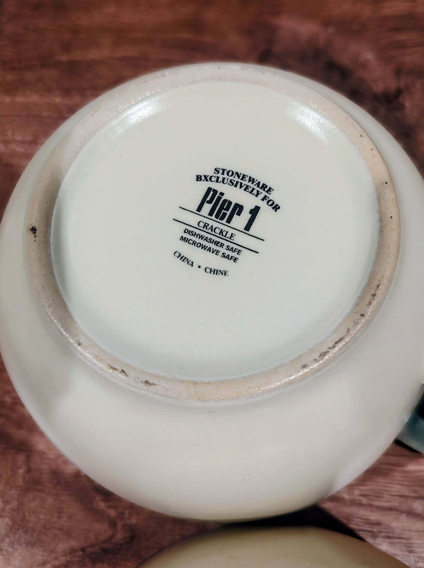 Pier 1 Stoneware Soup Bowls/Mugs (Set of two)