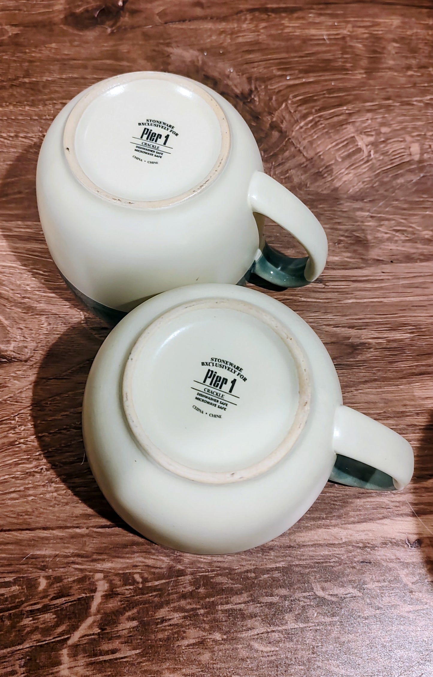 Pier 1 Stoneware Soup Bowls/Mugs (Set of two)