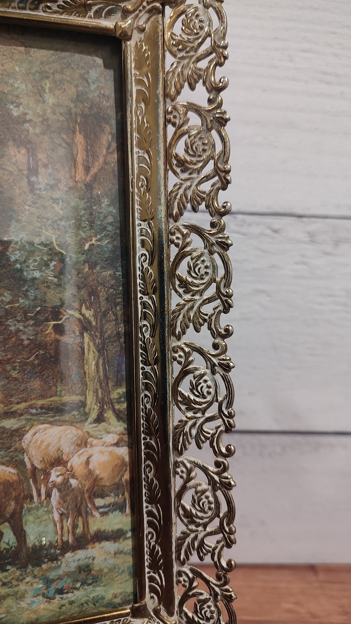Vintage 8x10 Filigree Trimmed Frame