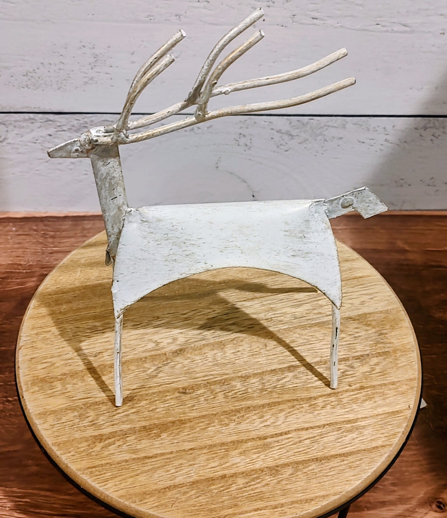 Pair of Metal Primitive Style Deer