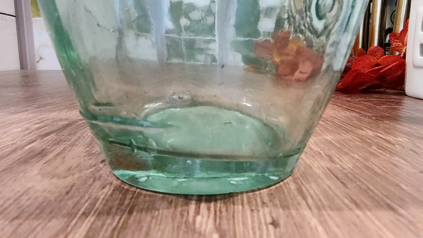 Antique Green Beverage Bottle by J L & Co