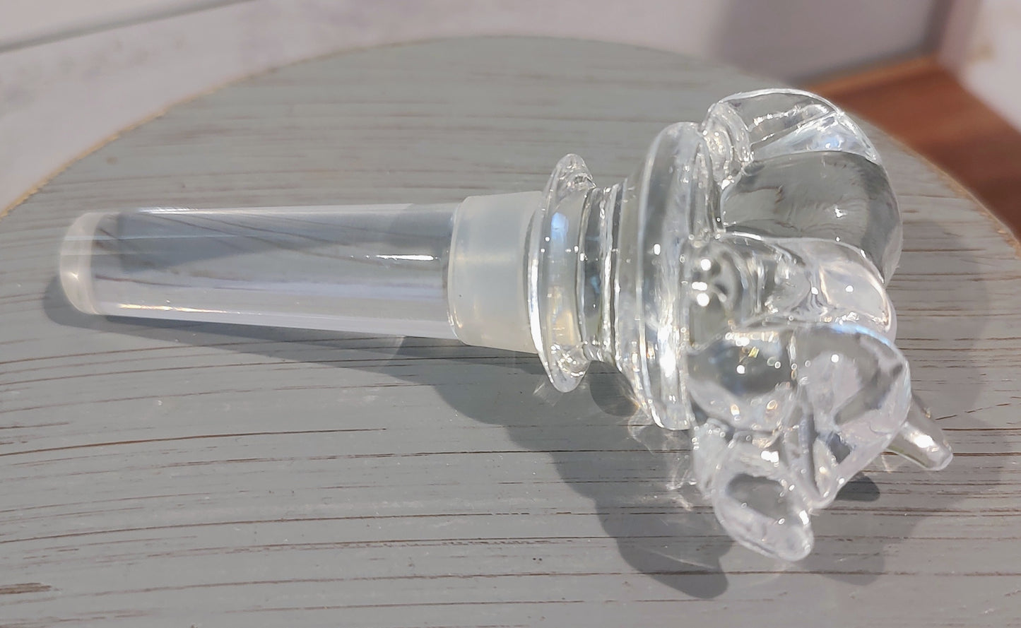 Mikasa Glass Pig Bottle Stopper