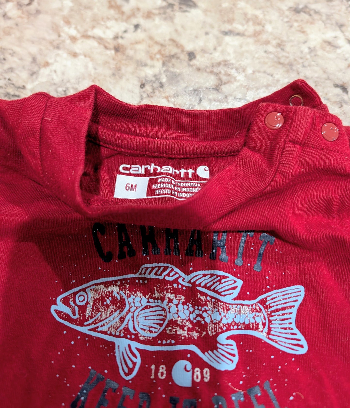 3 Baby Carhartt Onesies 6mos