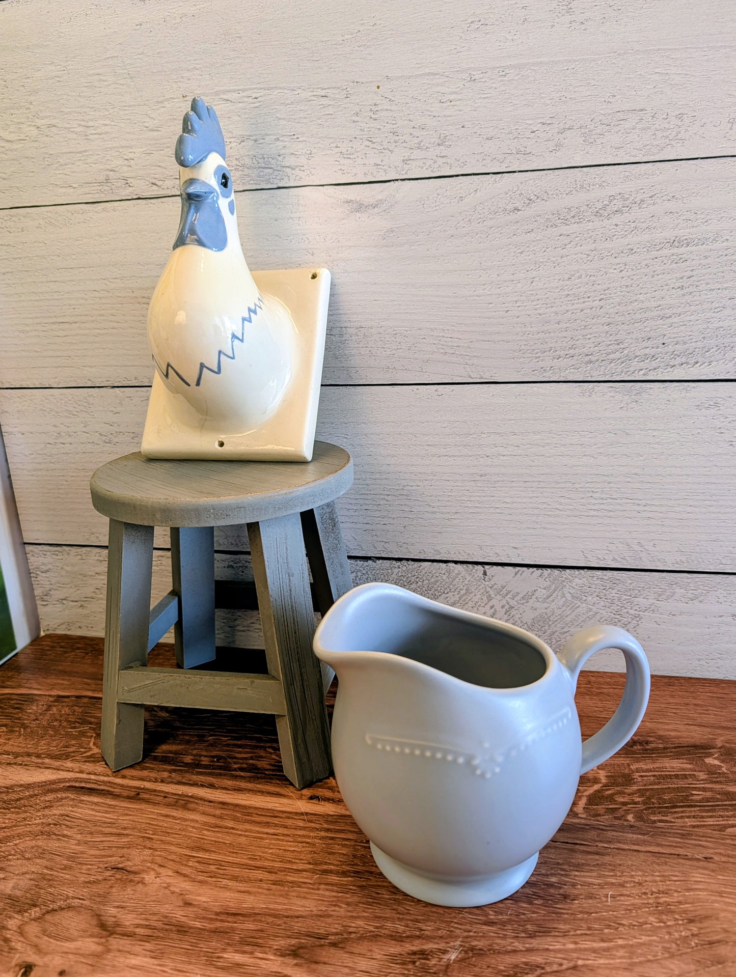 Ceramic Chicken Towel/Apron Hook Wall Hanging