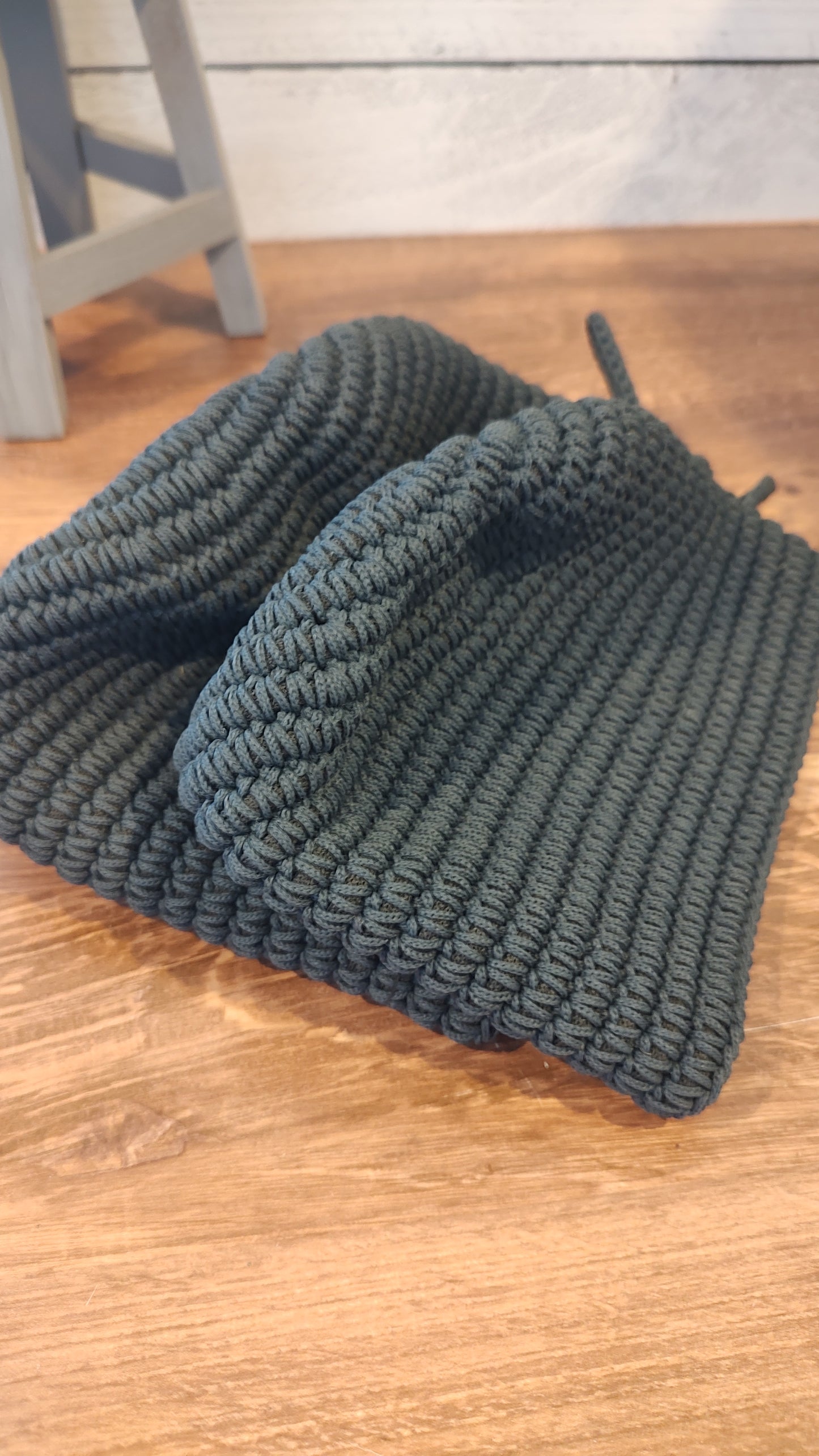 Set of Navy Nylon Cord Baskets