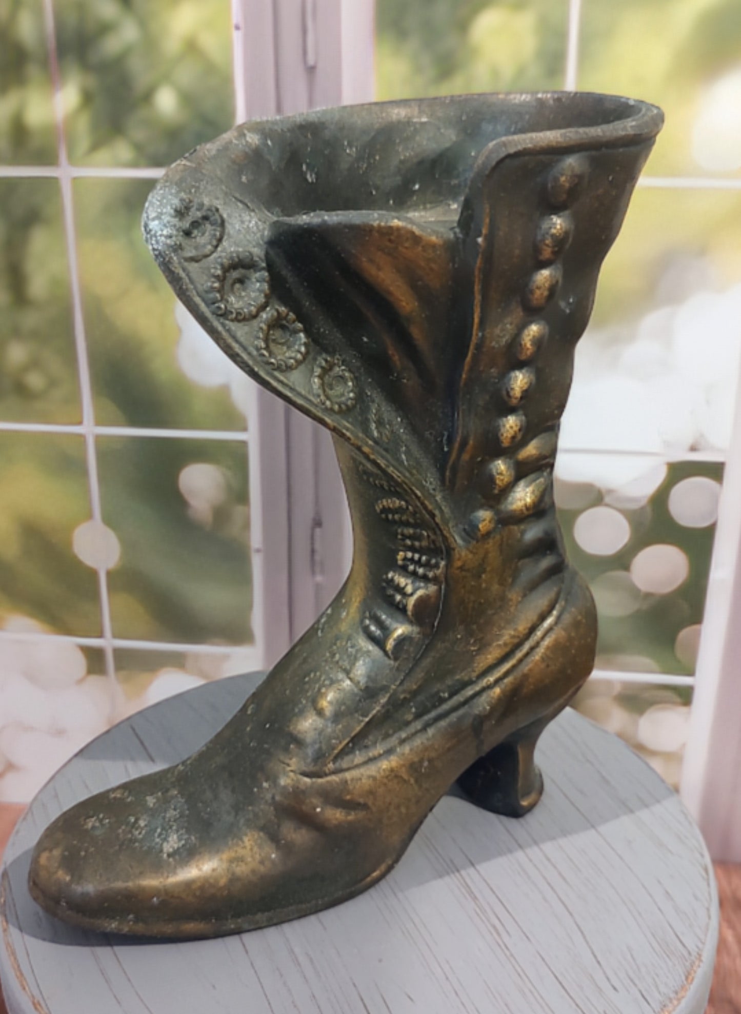 Patina'd Brass Boot