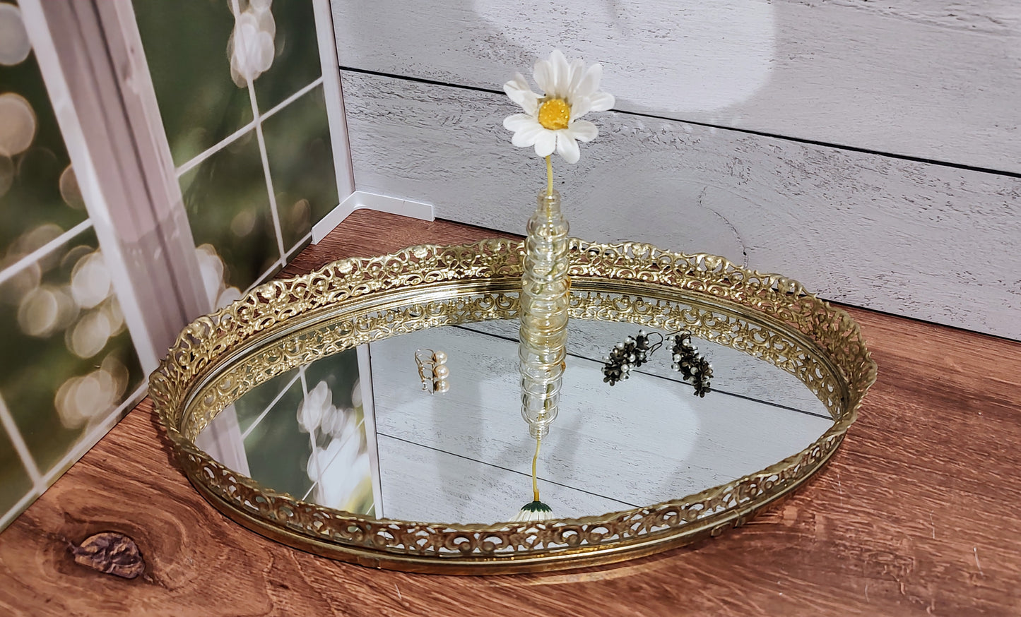 Vintage Mirrored Tray