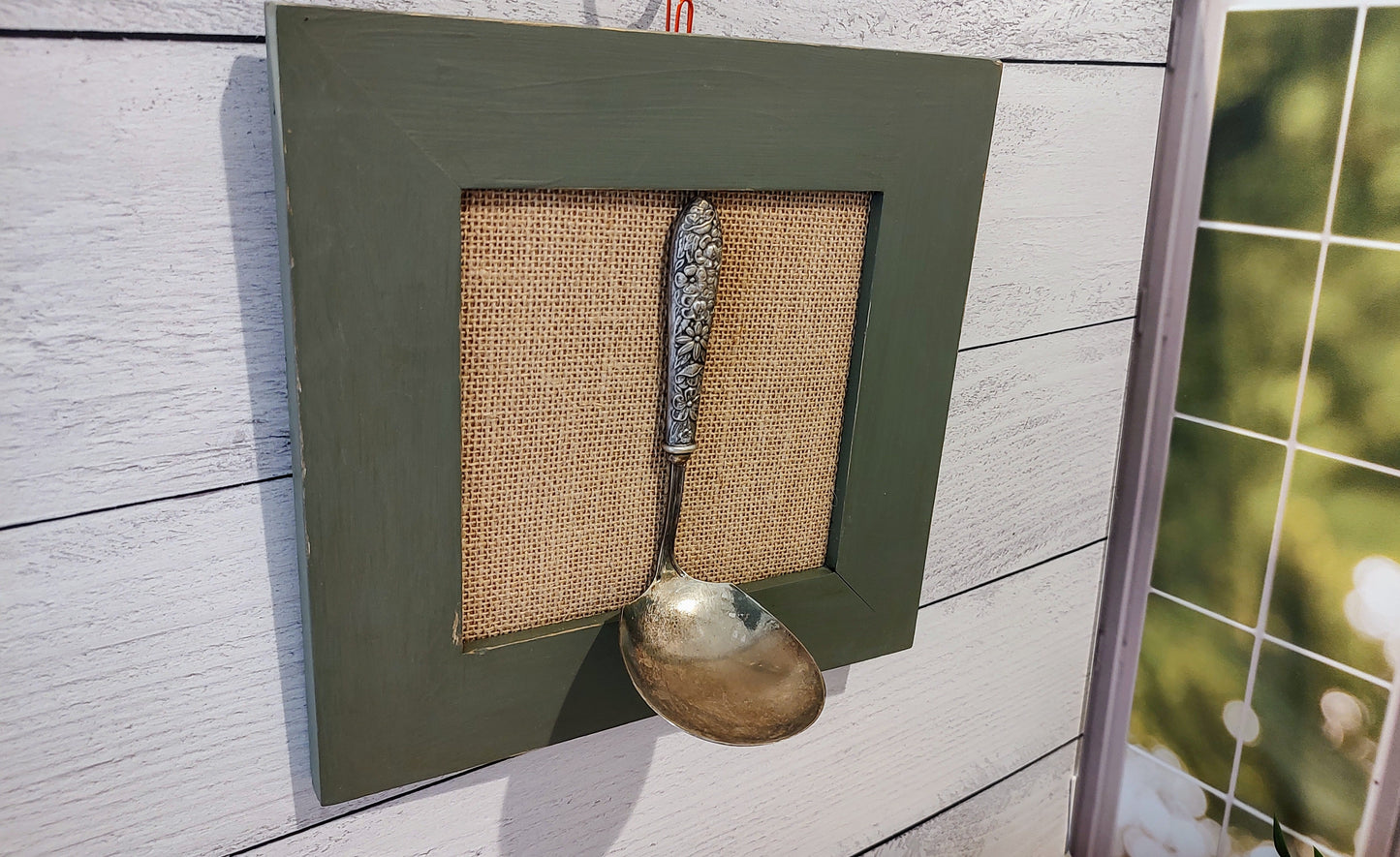 Repurposed Antique Ladle Wall Hanging