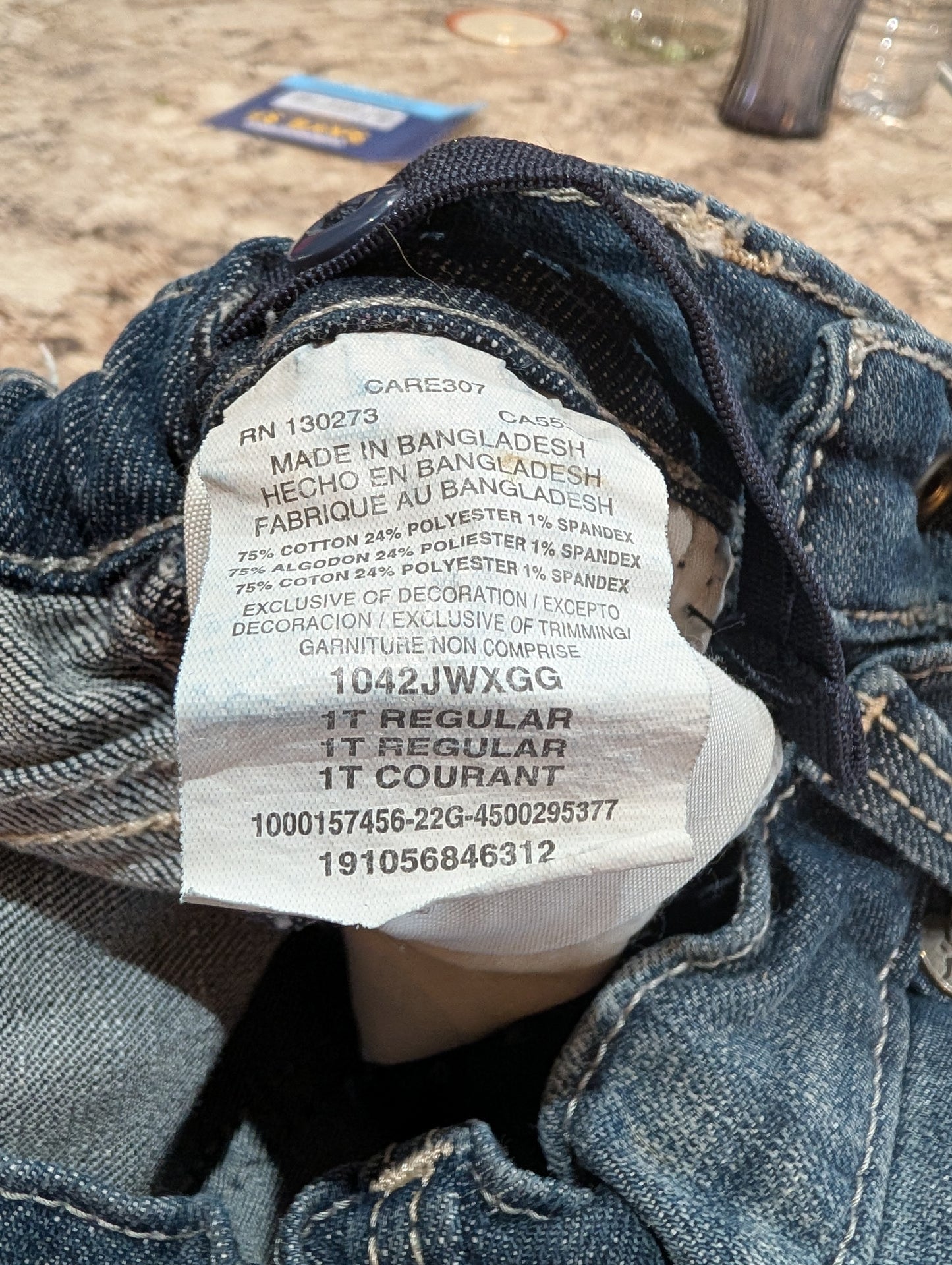 Toddler Wrangler 20X Jeans Size 1T
