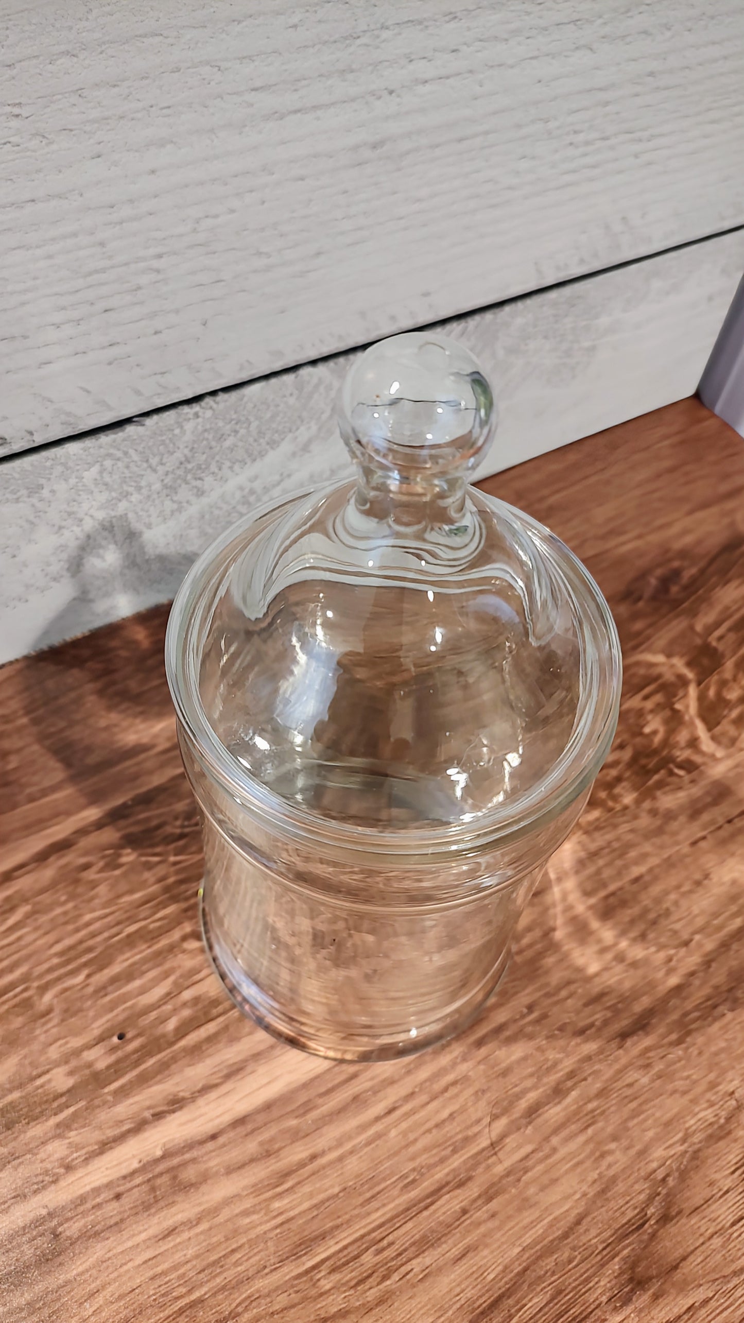 Clear Glass Apothecary Jar