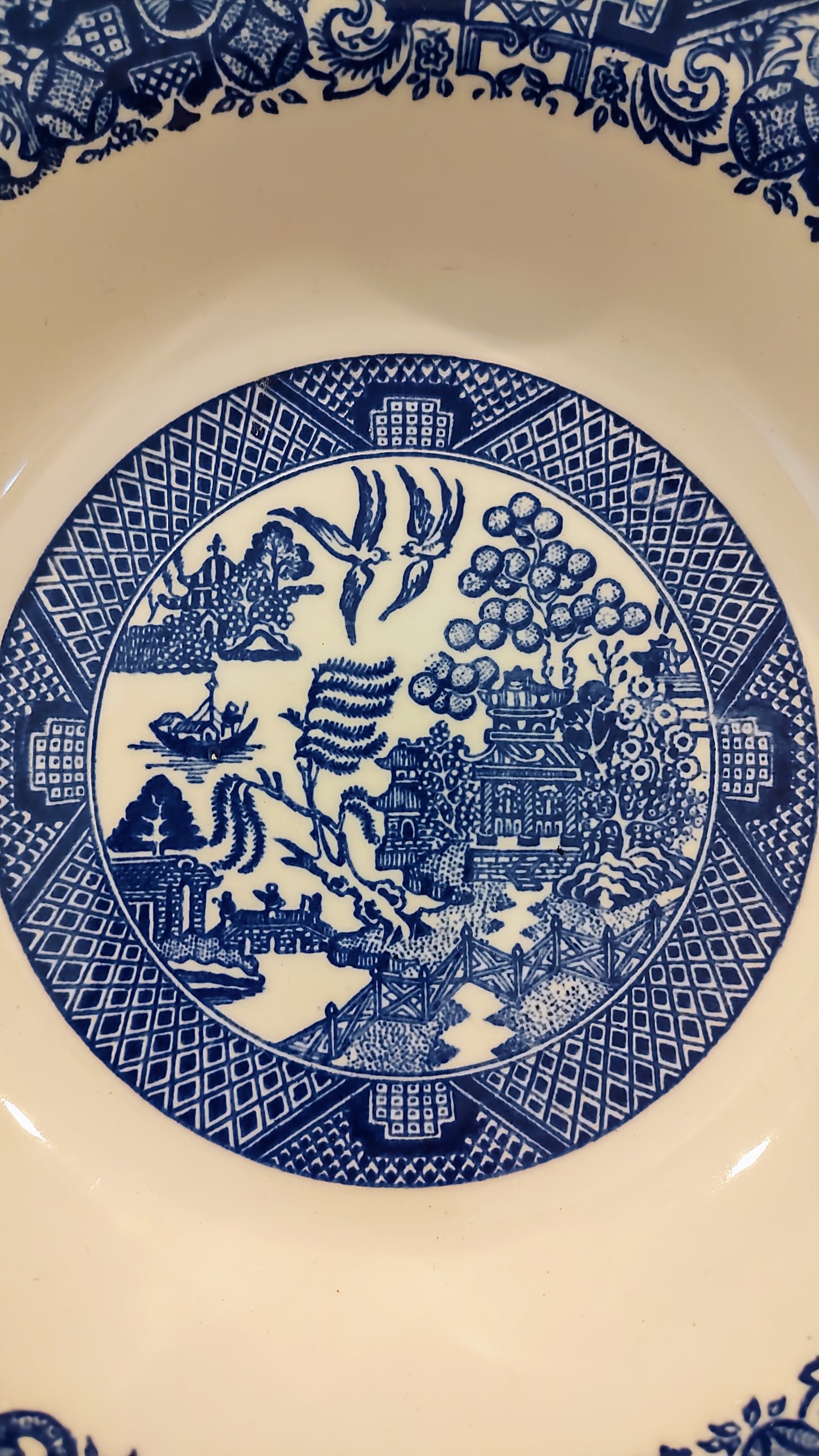 Willow Ware Blue & White Bowl