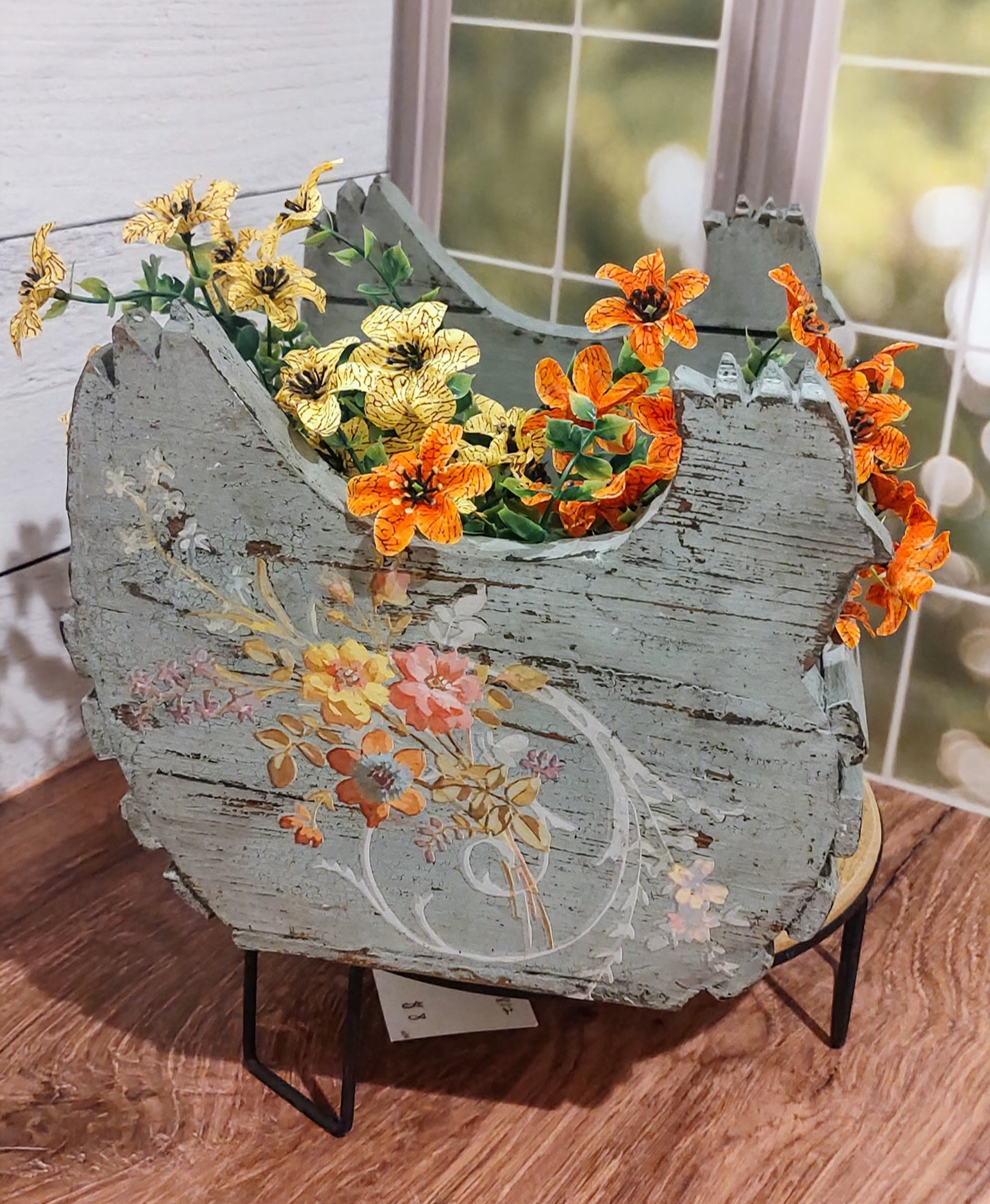Wooden Chicken Basket