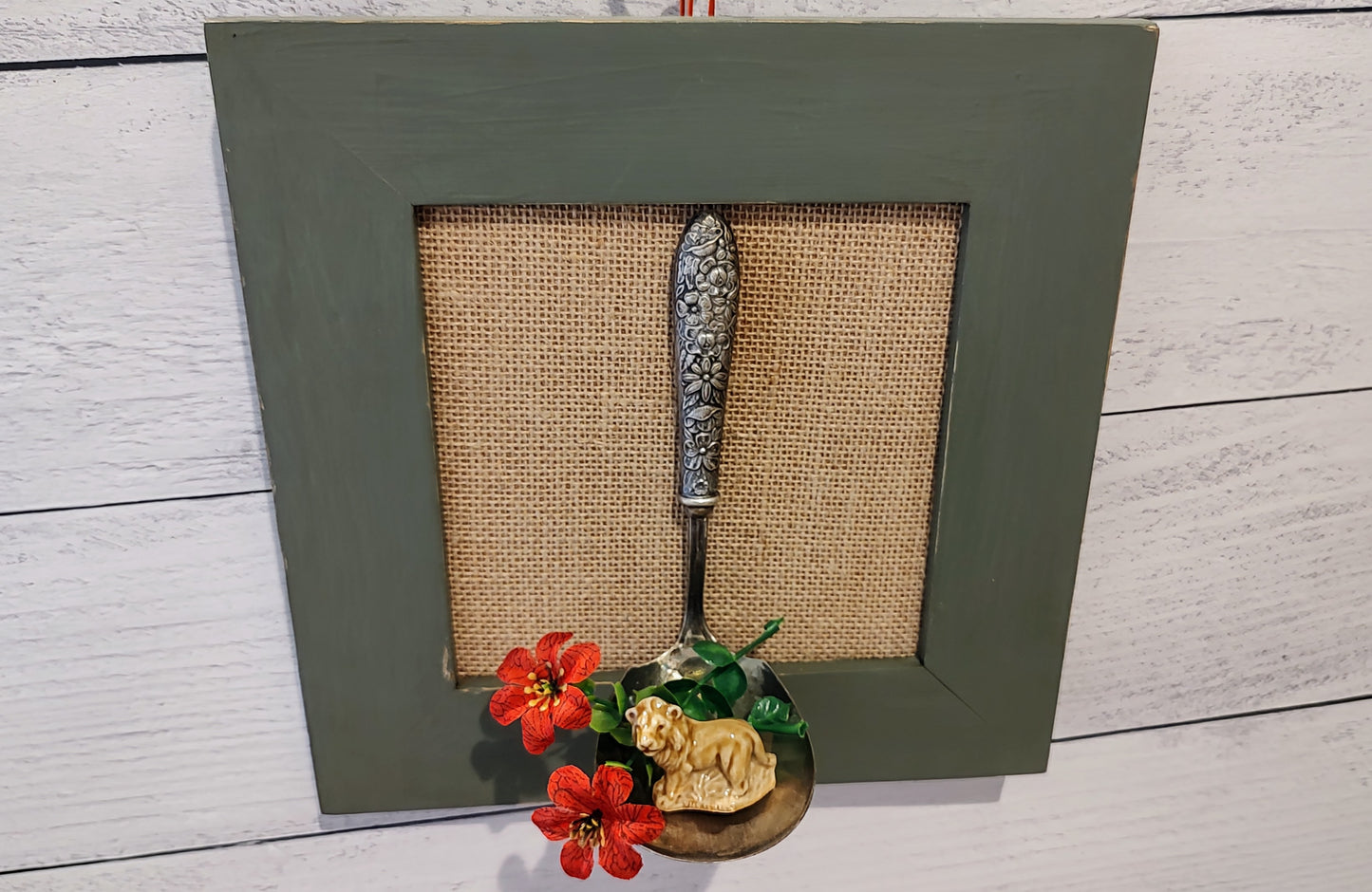 Repurposed Antique Ladle Wall Hanging
