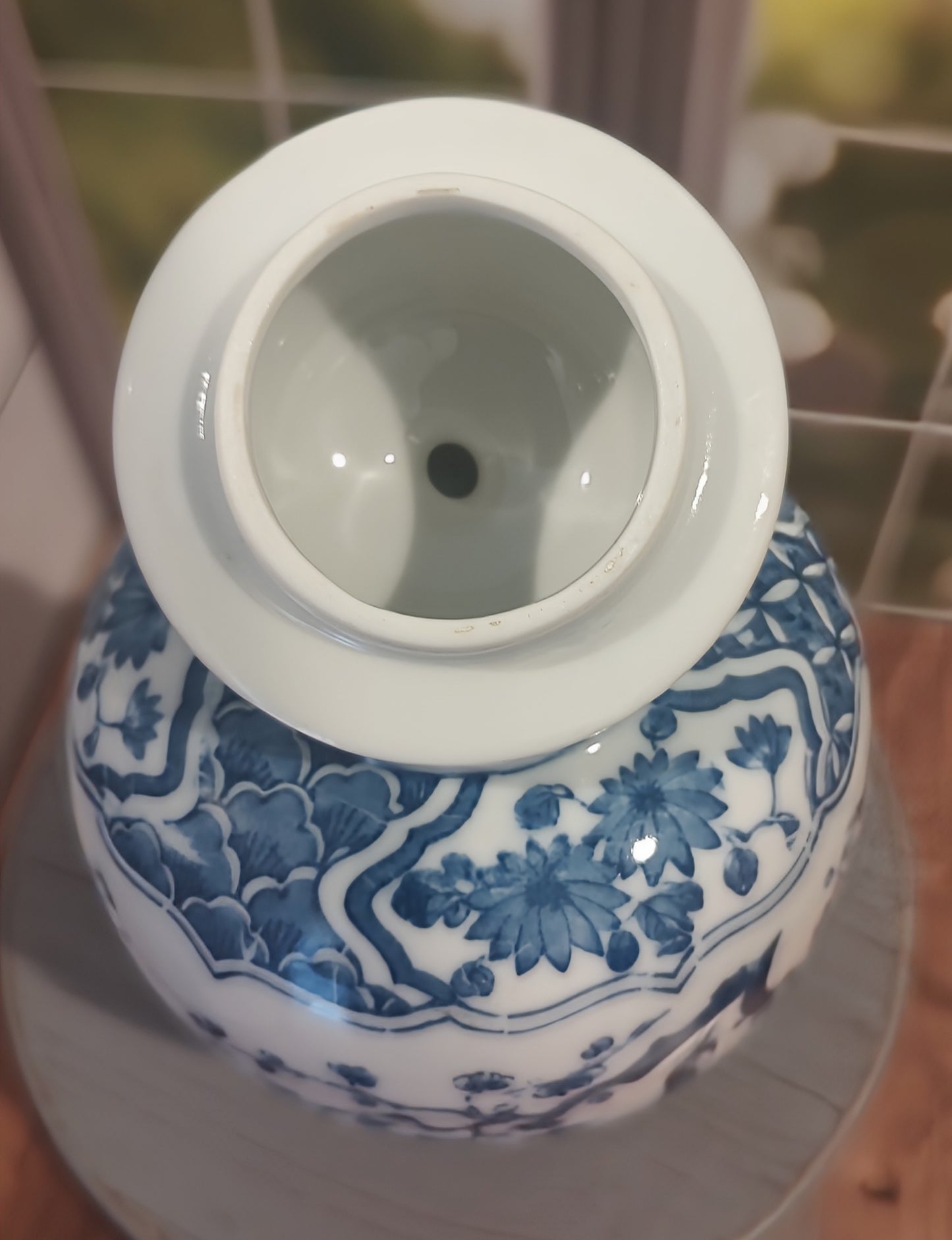 Japanese Peacock Ginger Jar