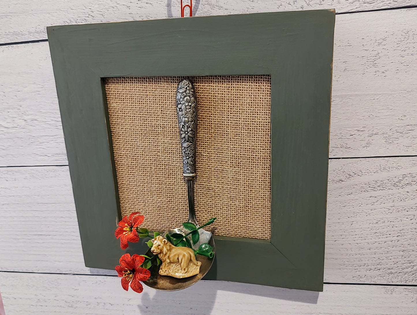 Repurposed Antique Ladle Wall Hanging