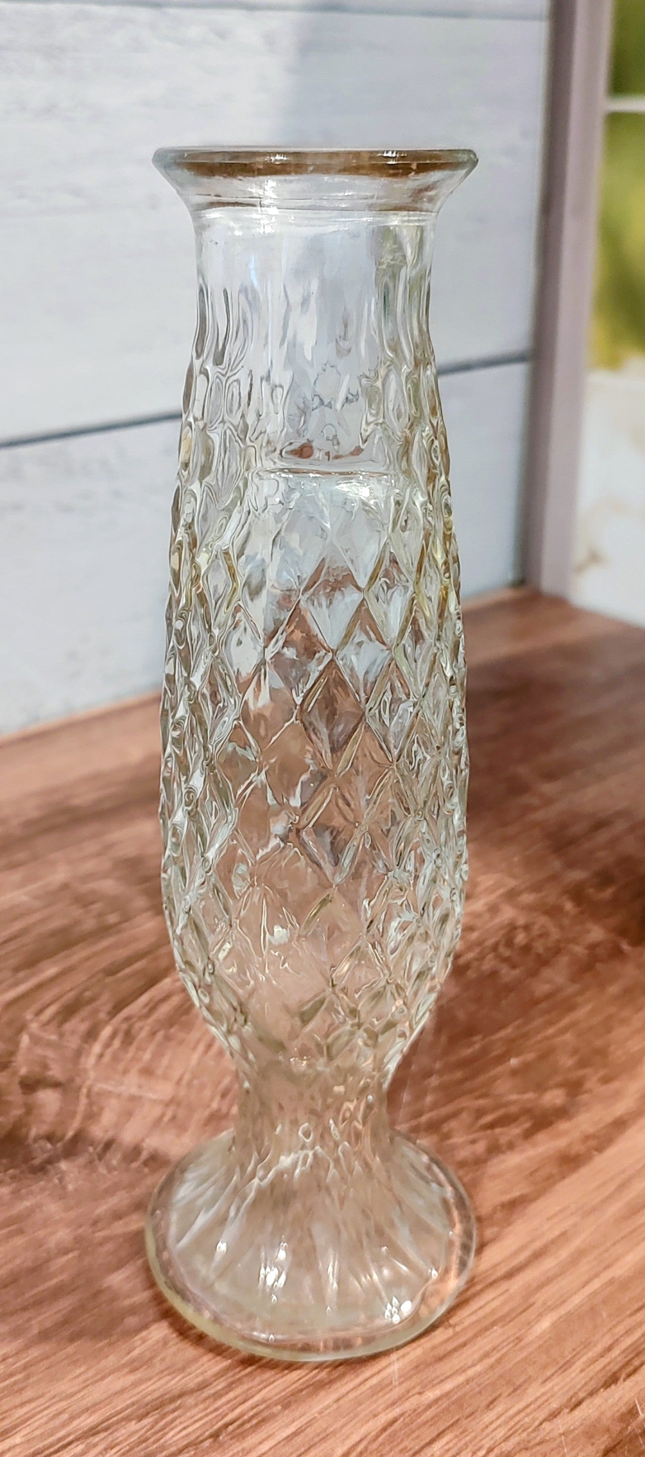 Vintage E. O. Brody Lattice Glass Vase