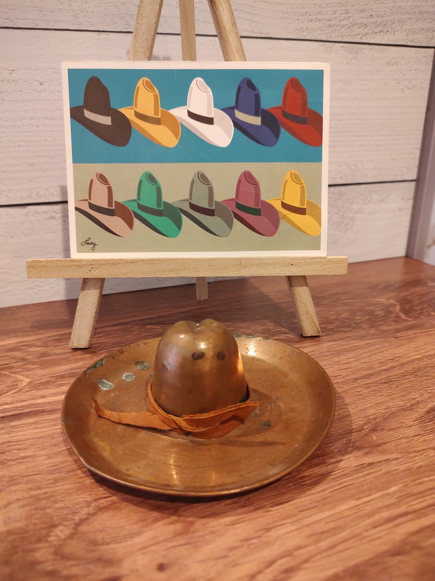 Vintage Copper Cowboy Hat