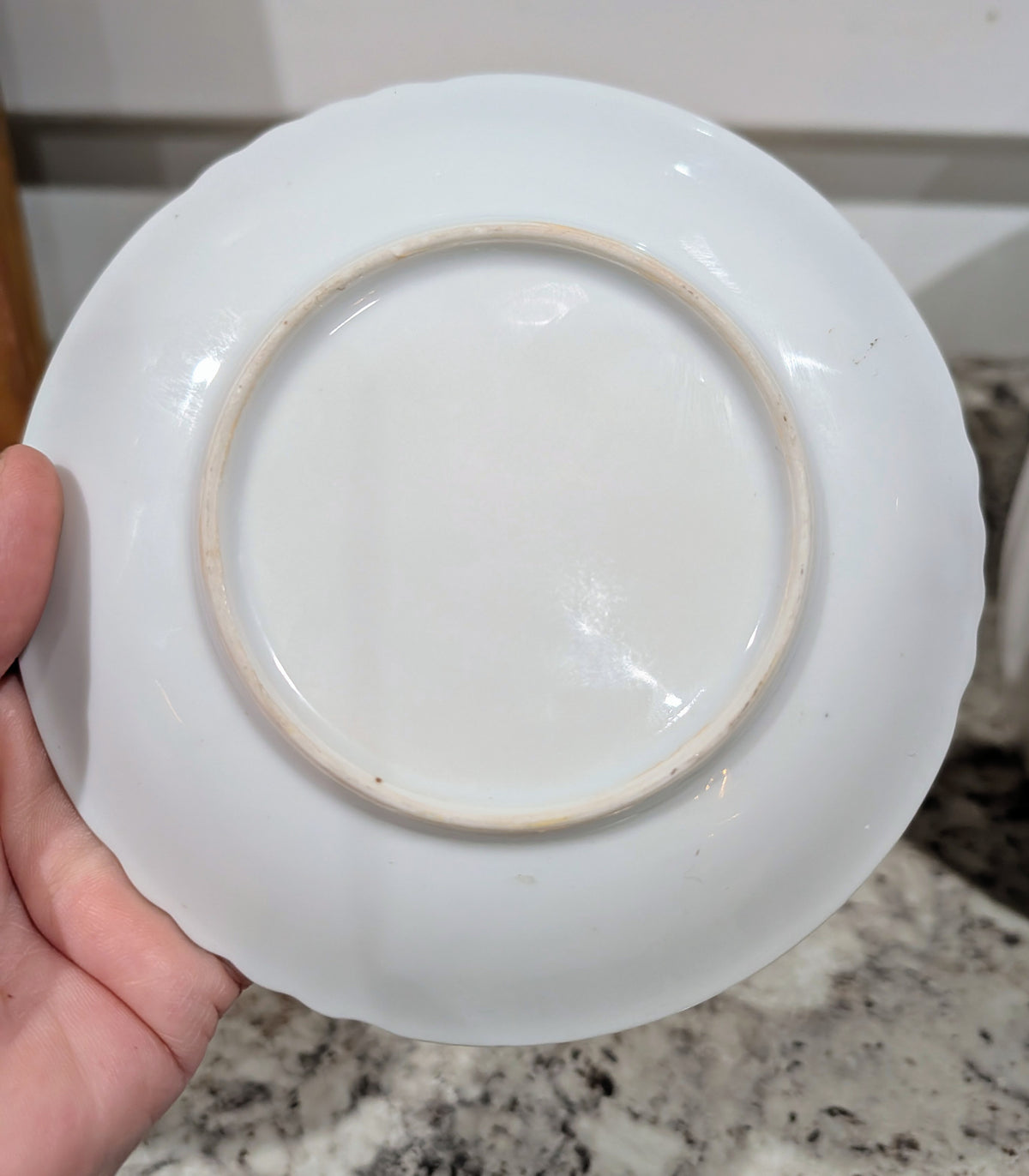 RELCO Handpainted Footed Cup with Matching Saucer